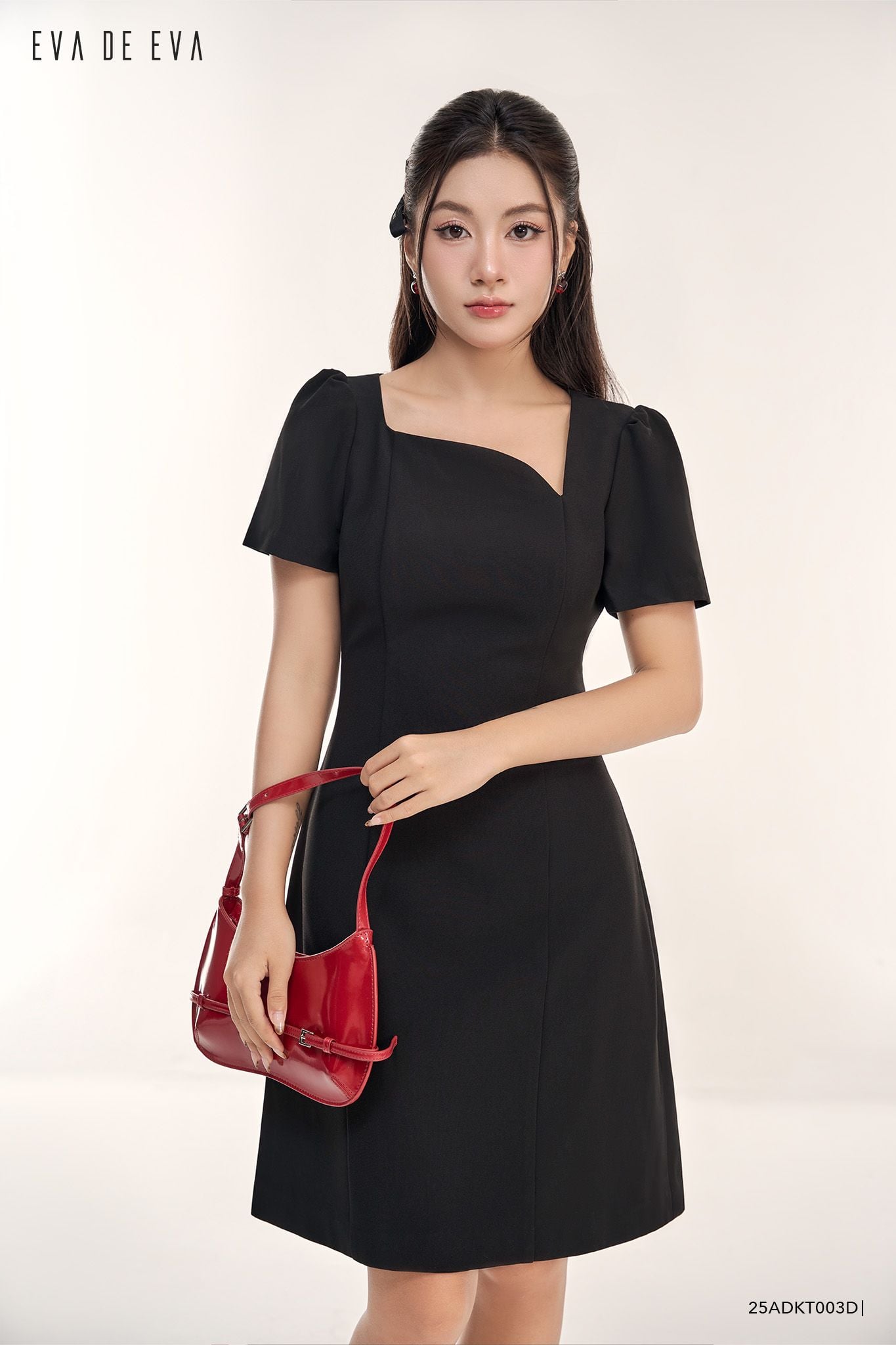 Đầm tay ngắn,  25ADKT003D 