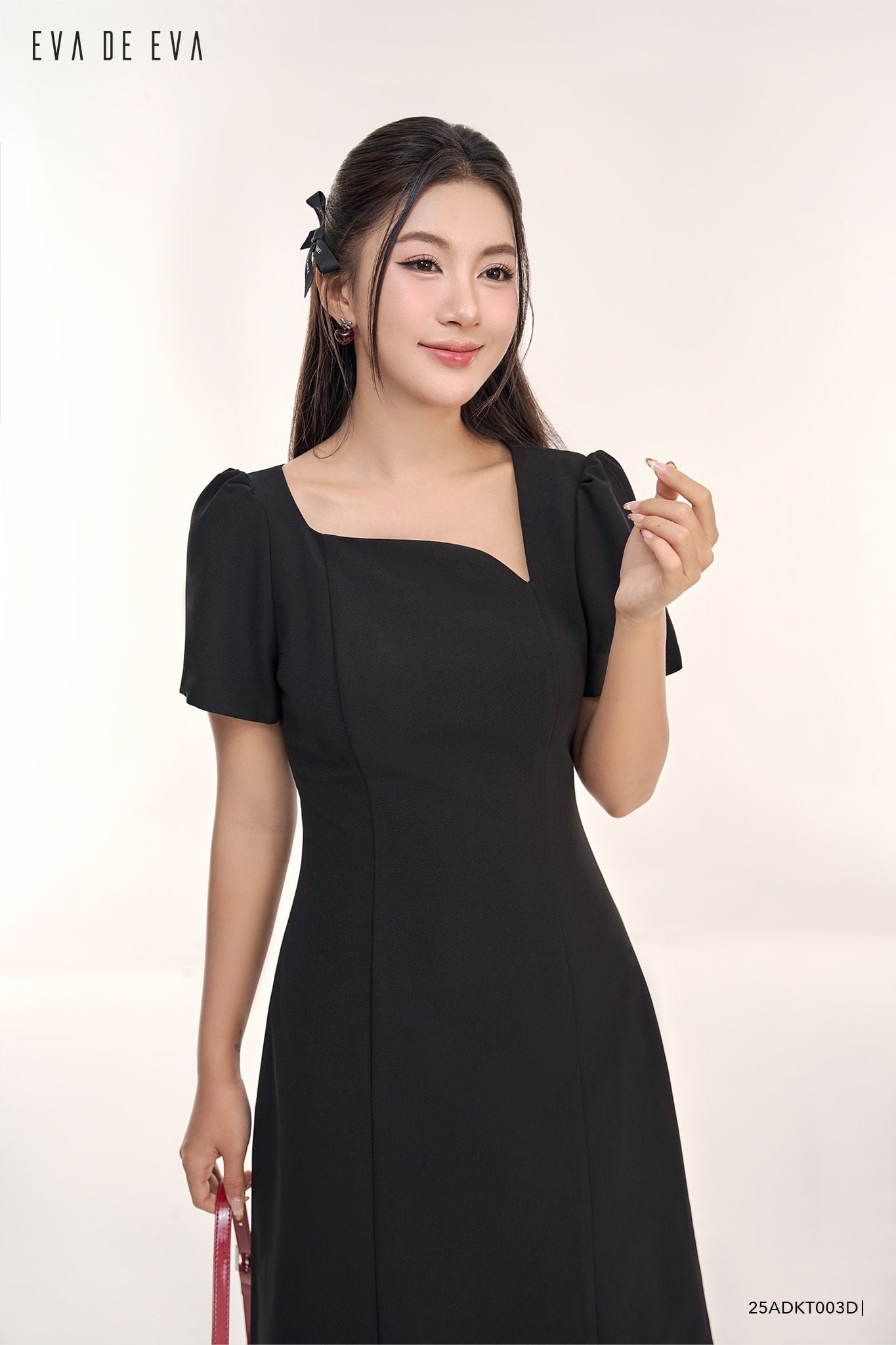  Đầm tay ngắn,  25ADKT003D 