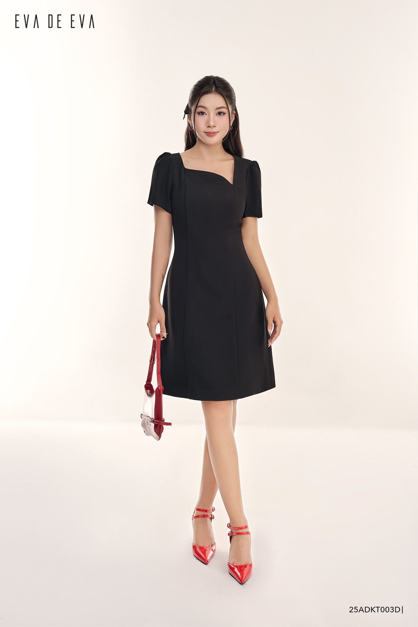  Đầm tay ngắn,  25ADKT003D 