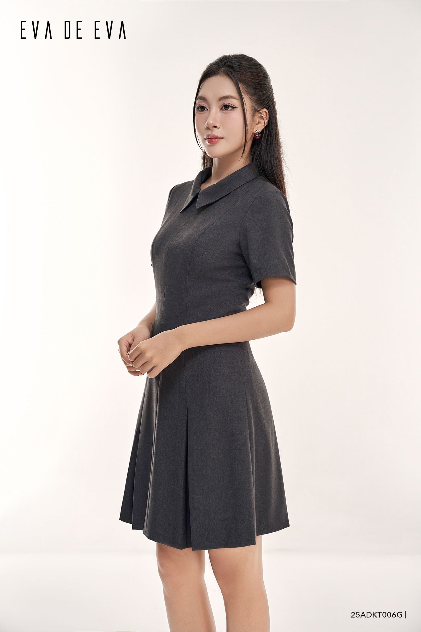  Đầm tay ngắn,  25ADKT006G 