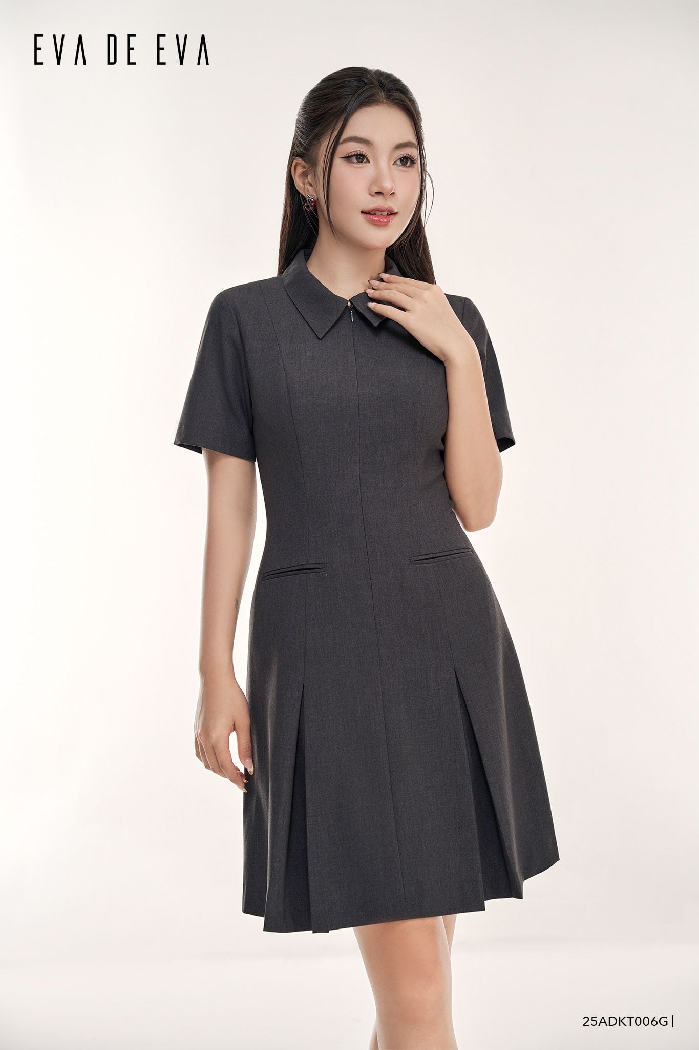  Đầm tay ngắn,  25ADKT006G 