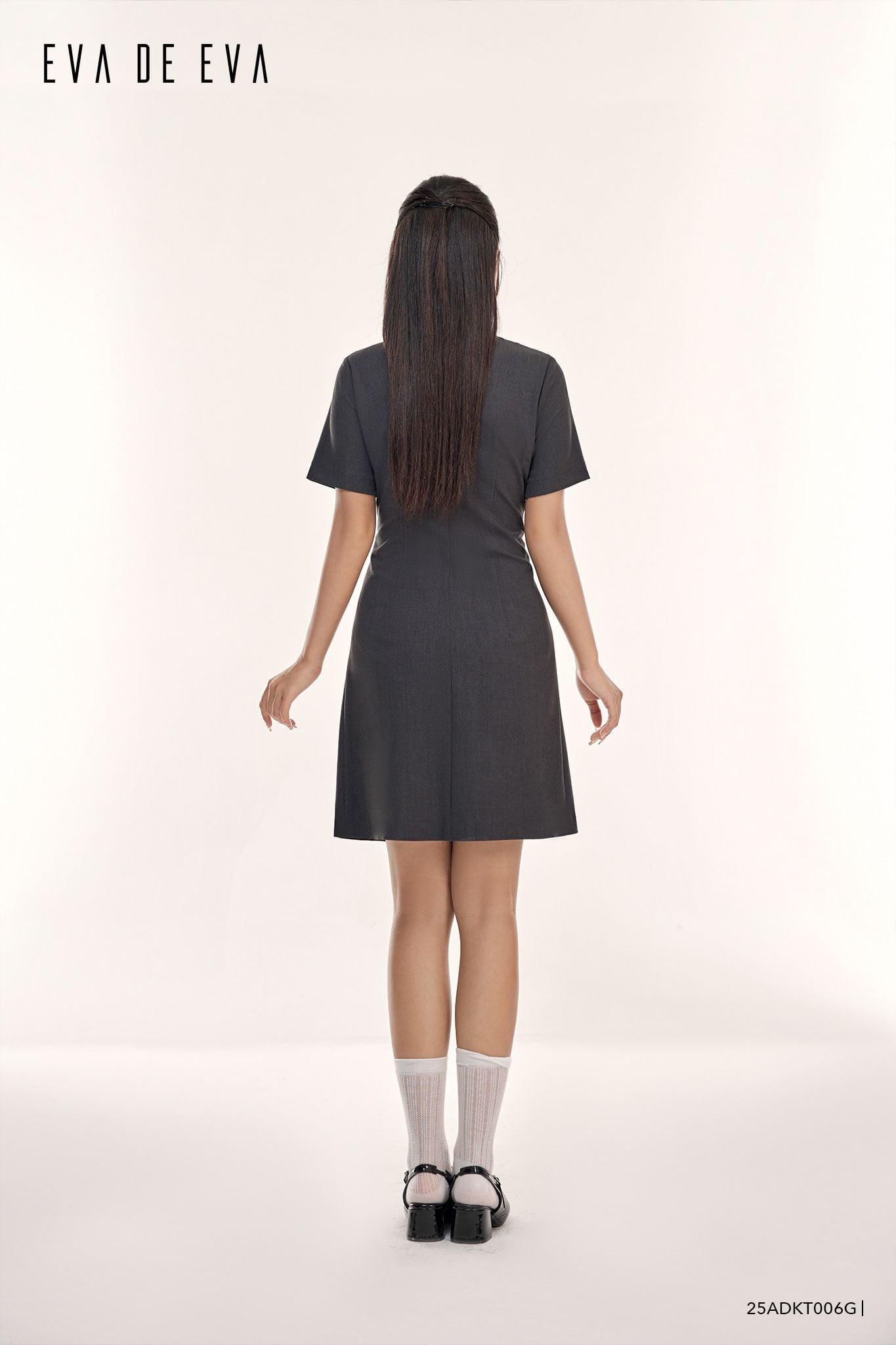  Đầm tay ngắn,  25ADKT006G 