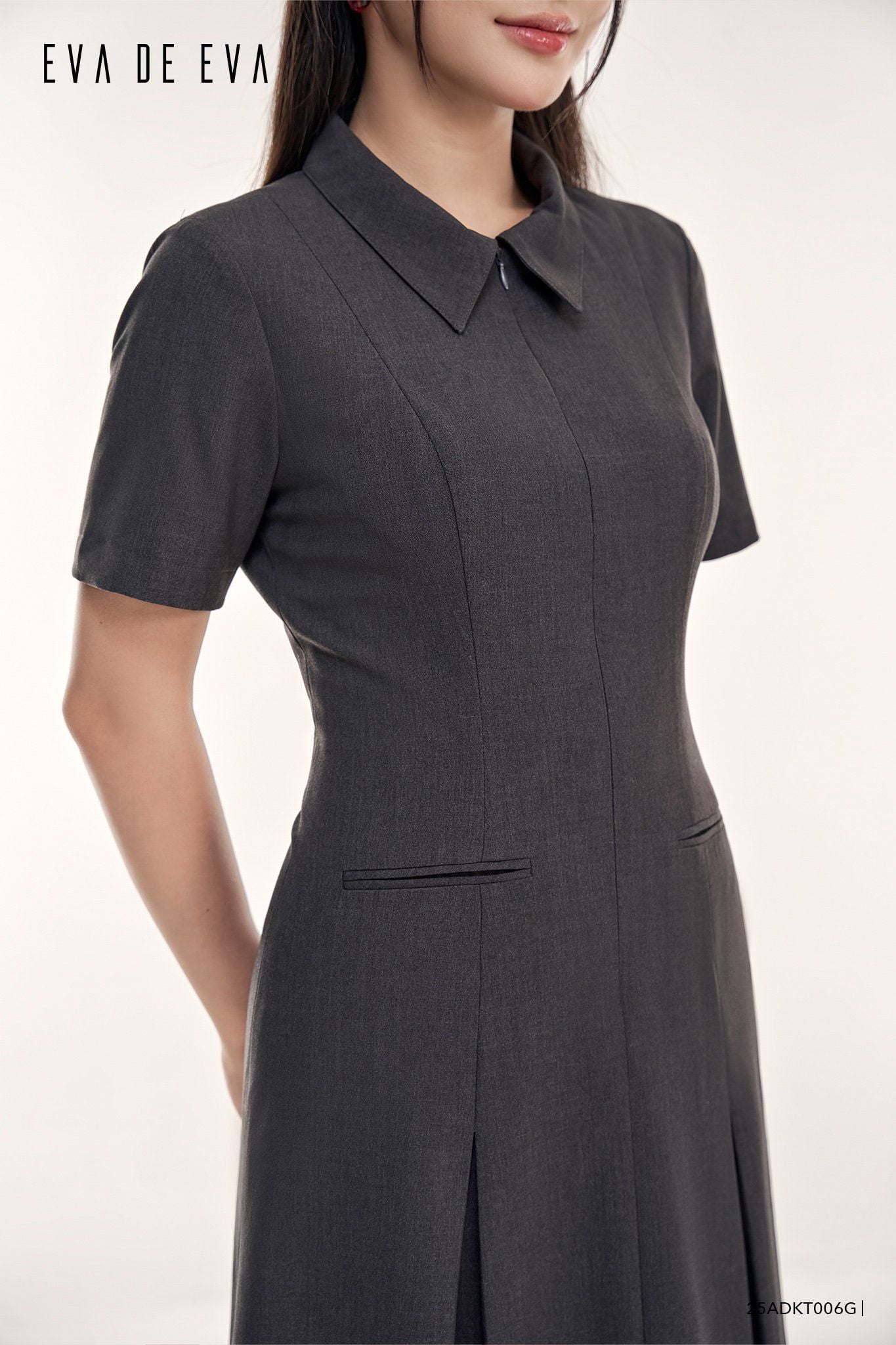  Đầm tay ngắn,  25ADKT006G 
