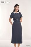  Đầm tay ngắn, Dáng thắt eo 25ADKT009X 