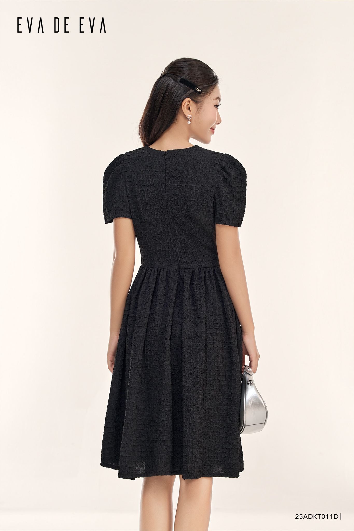  Đầm tay ngắn,  25ADKT011D 