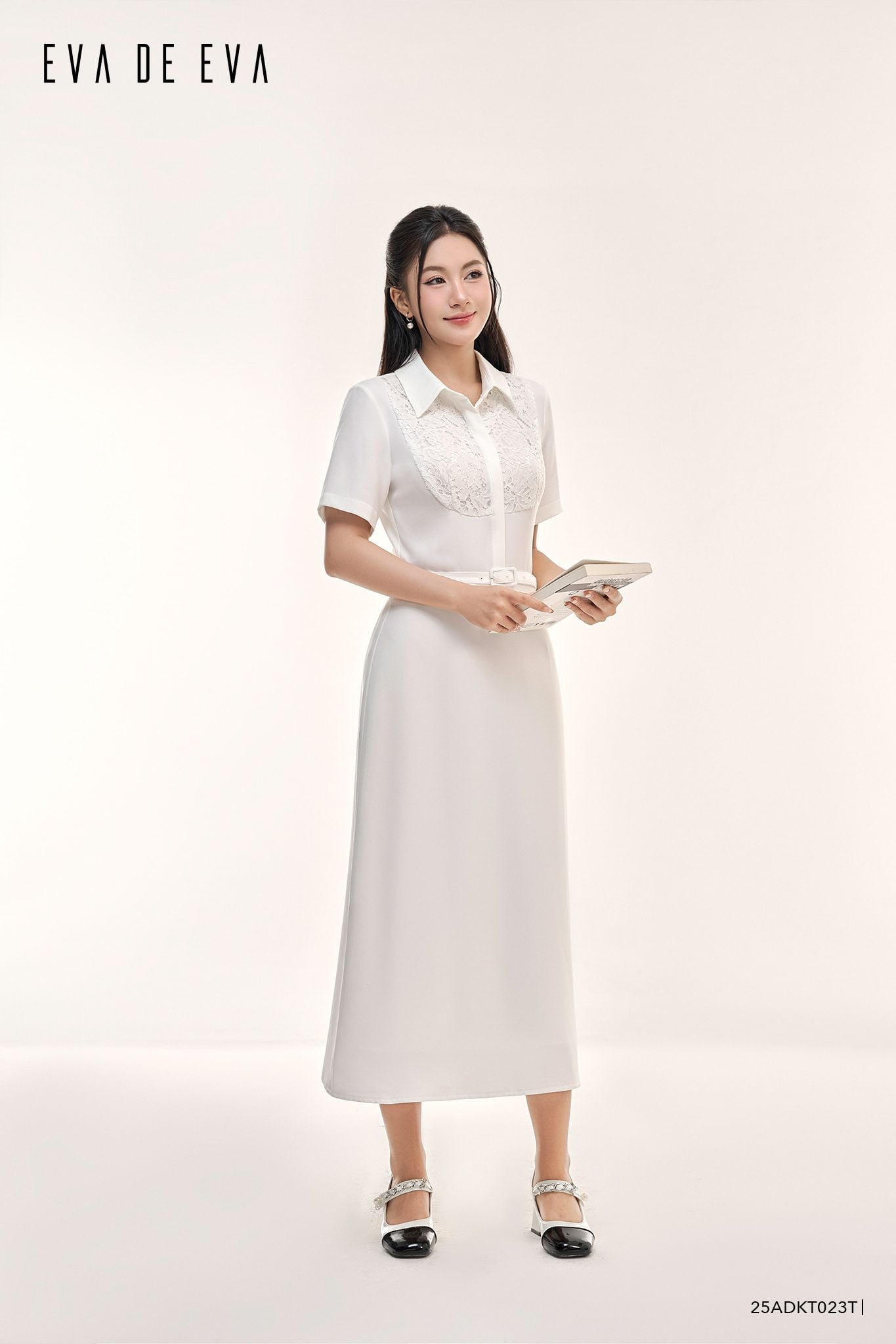  Đầm tay ngắn,  25ADKT023T 