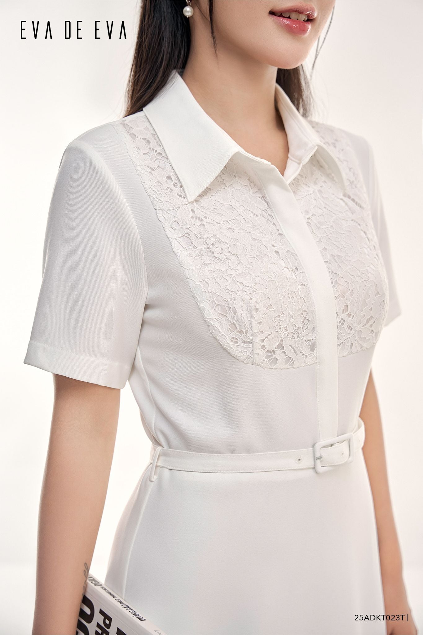  Đầm tay ngắn,  25ADKT023T 