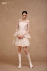  Đầm tay dài, Dáng xòe 25ADKT034B 