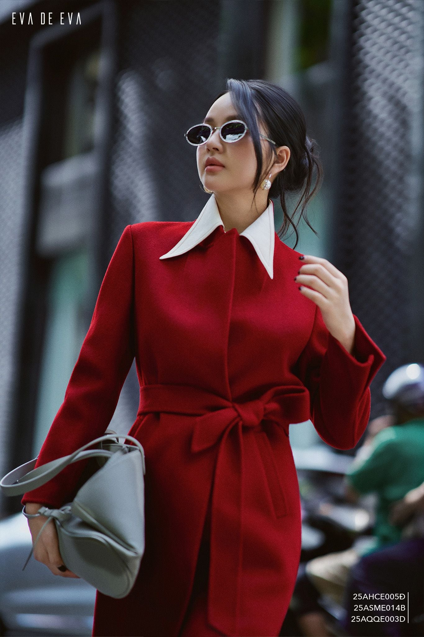  Khoác Măng tô,  25AHCE005Đ 