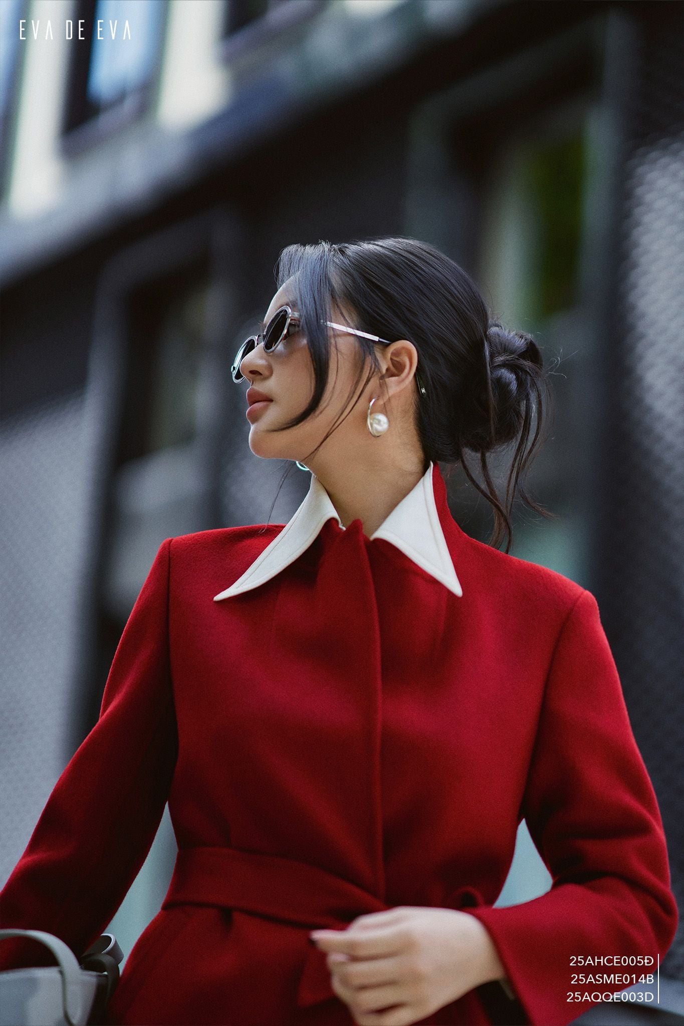  Khoác Măng tô,  25AHCE005Đ 