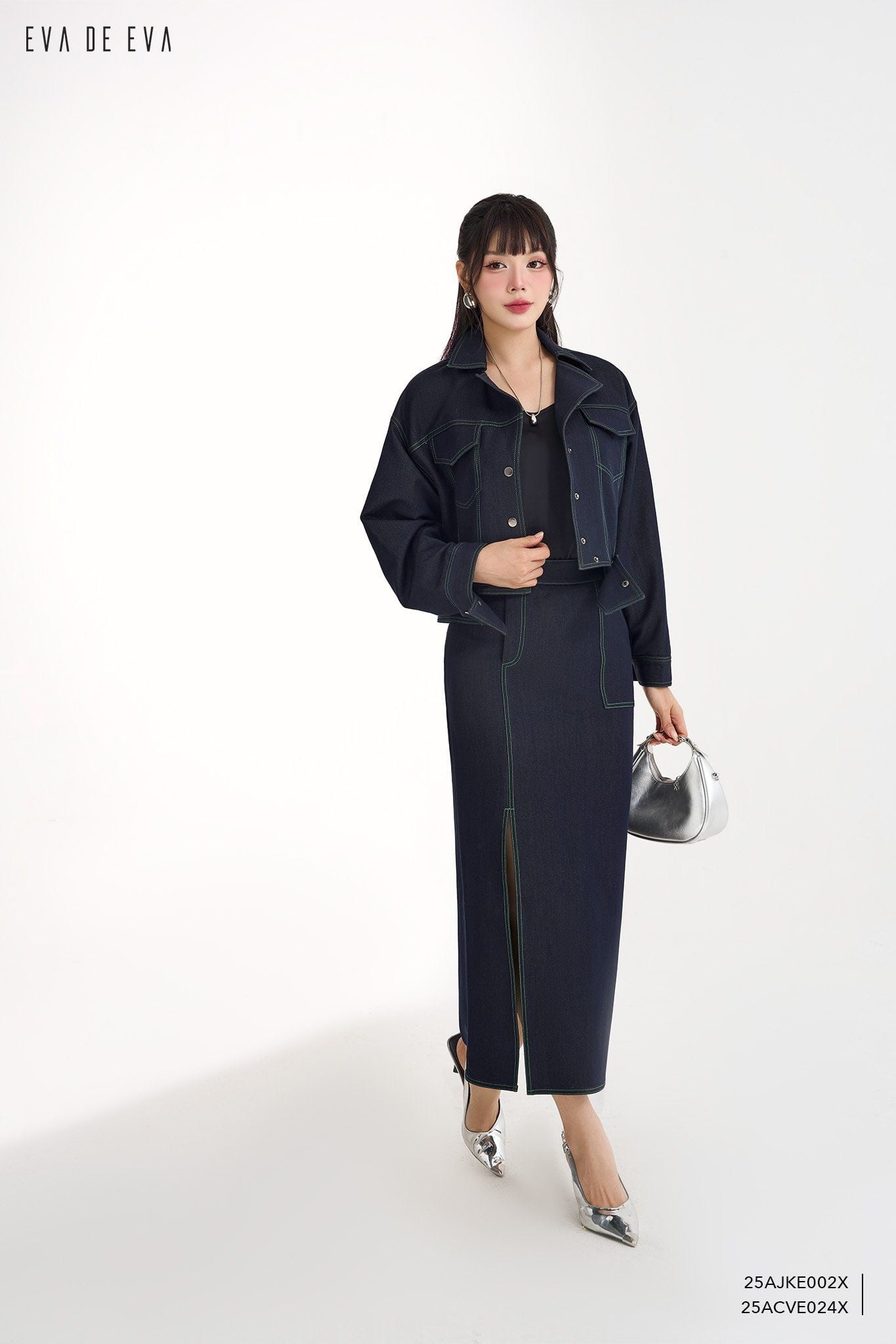  Chân váy Midi,  25ACVE024X 