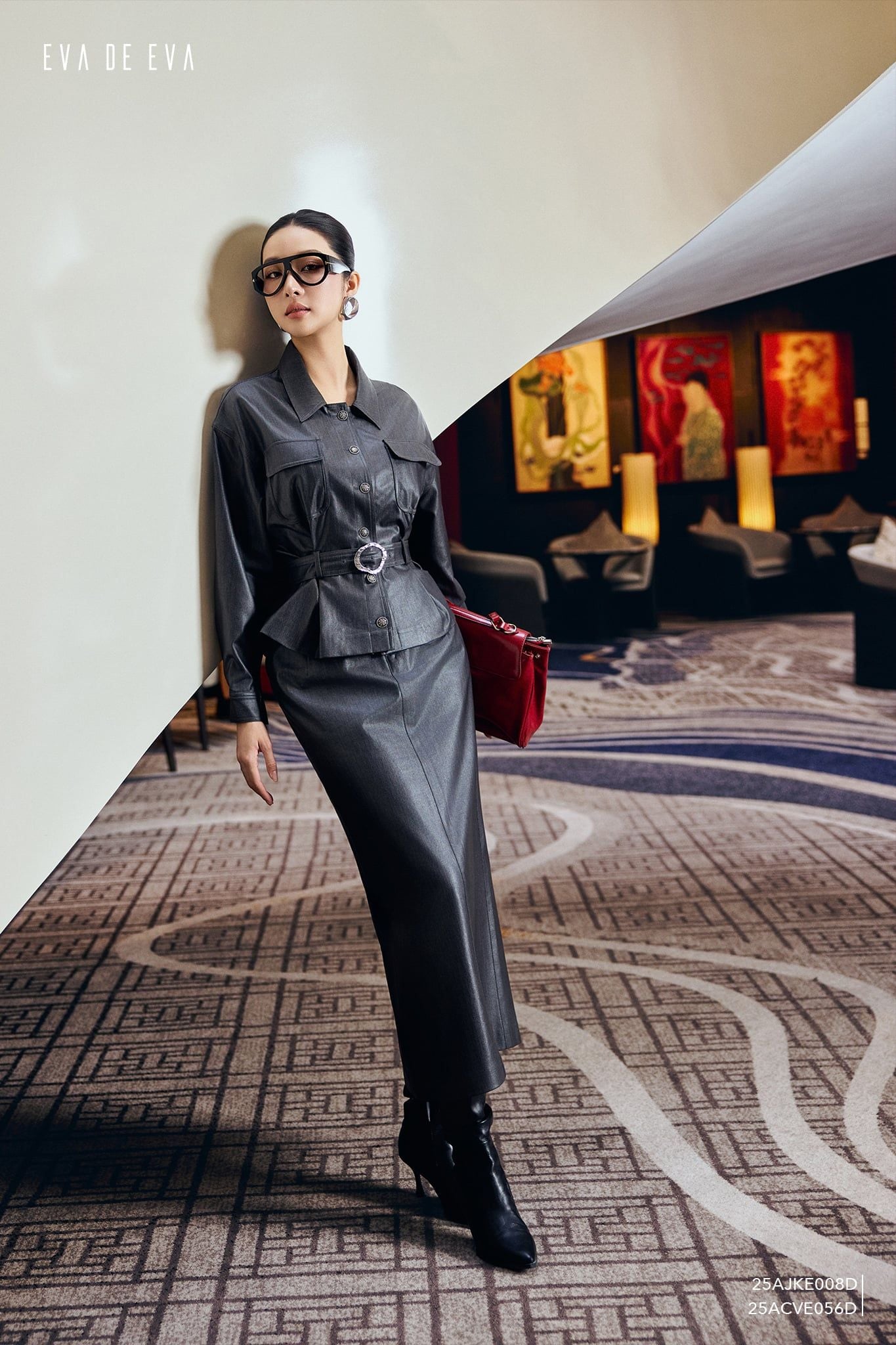  Chân váy Maxi, Dáng ôm 25ACVE056G 