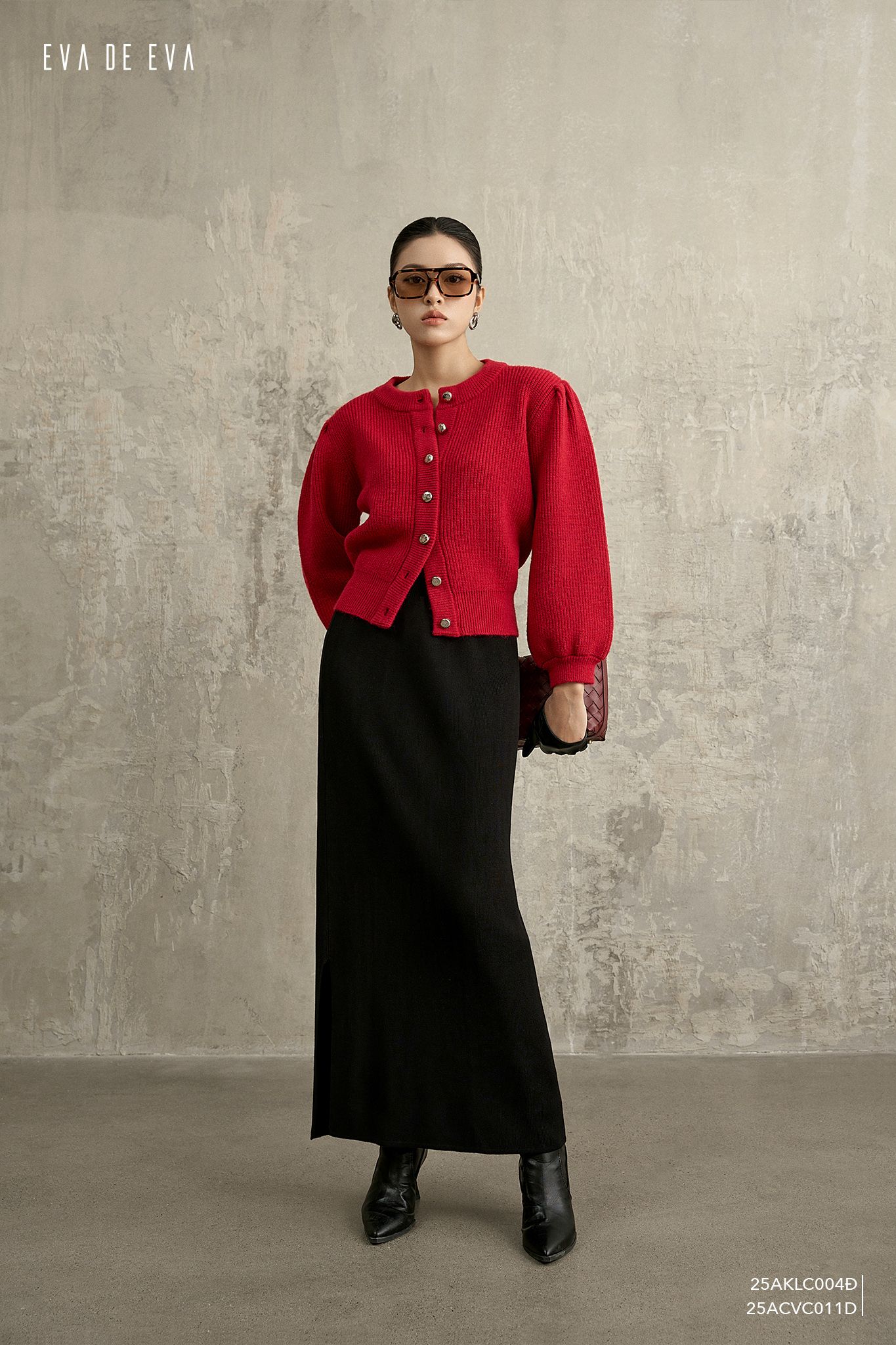  Cardigan len,  25AKLC004Đ 