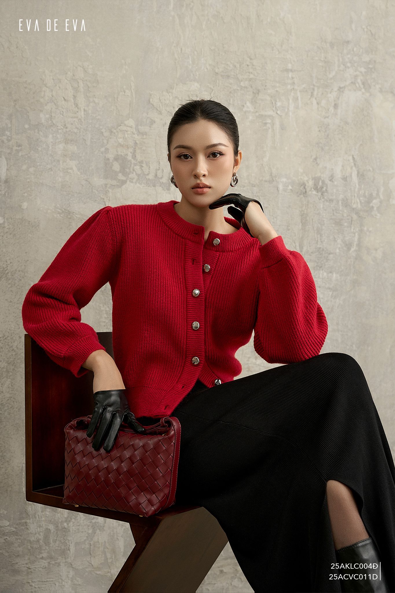  Cardigan len,  25AKLC004Đ 