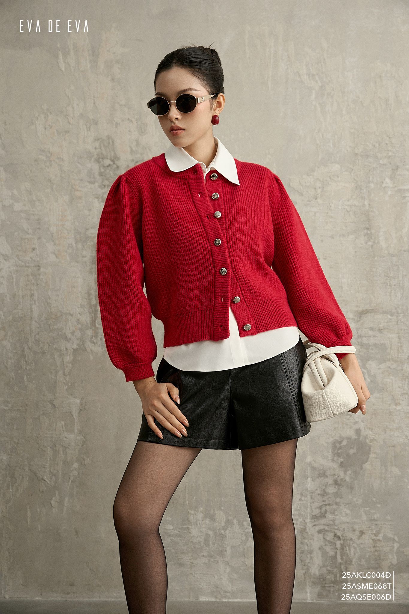  Cardigan len,  25AKLC004Đ 