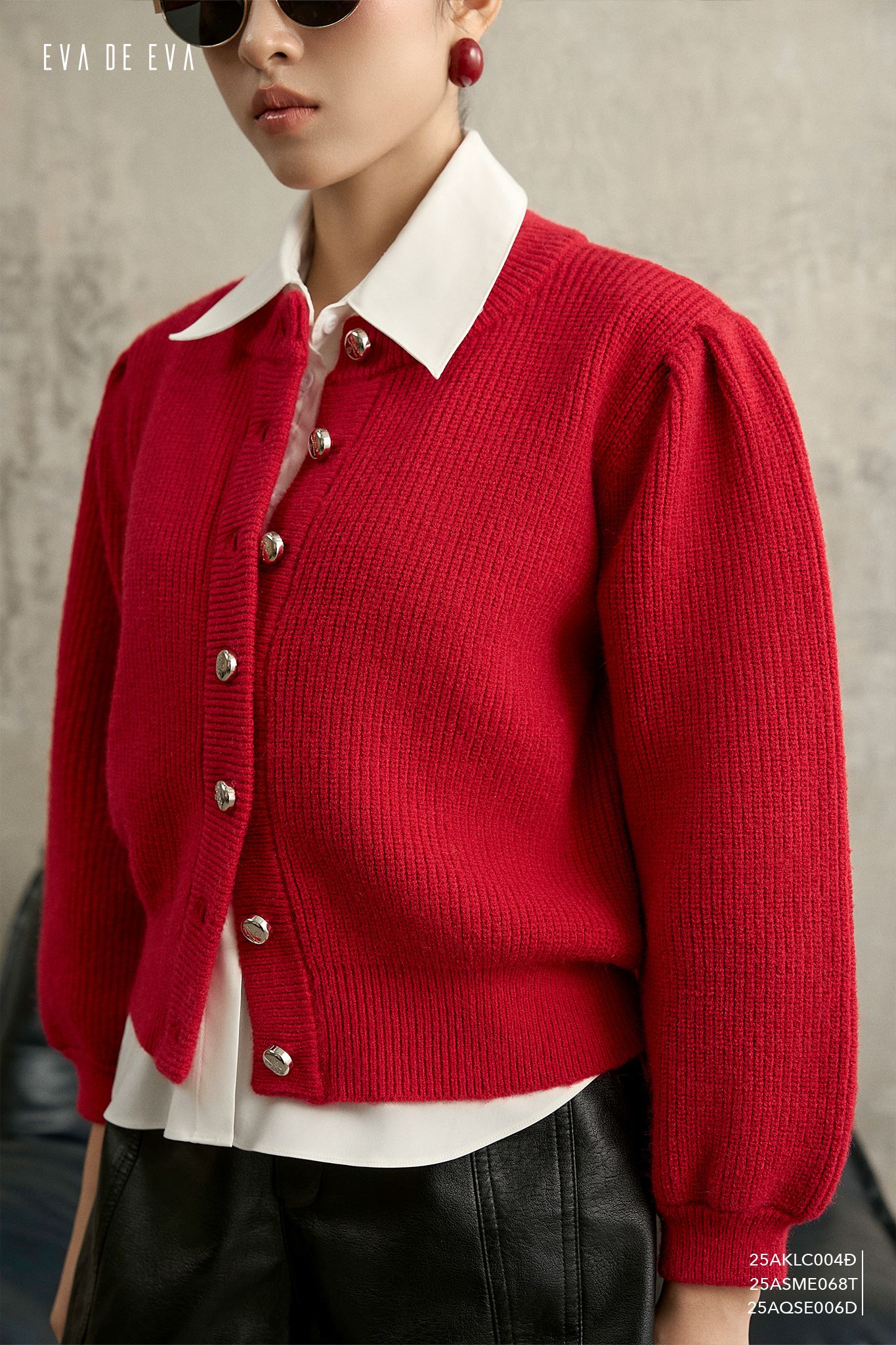  Cardigan len,  25AKLC004Đ 