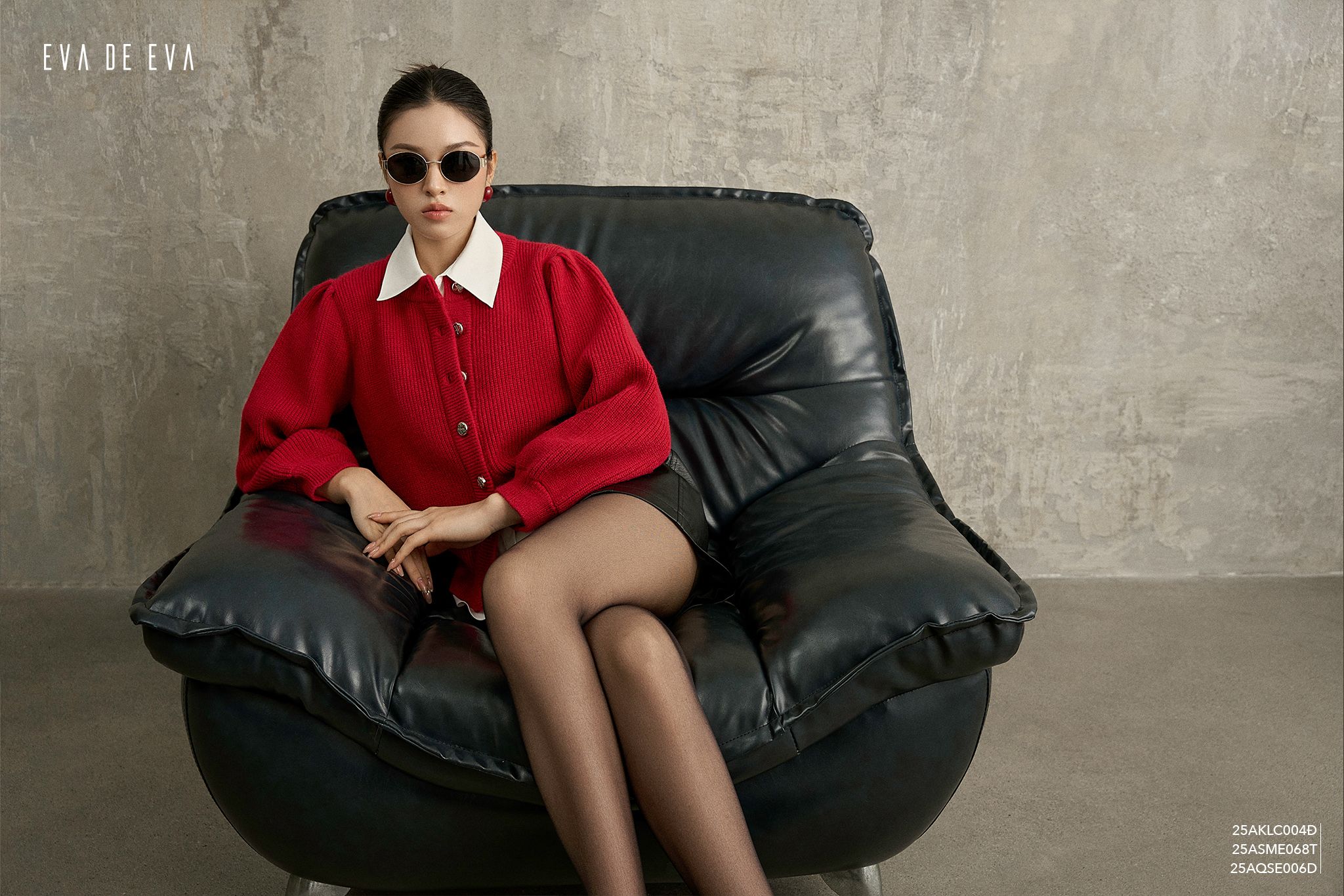  Cardigan len,  25AKLC004Đ 