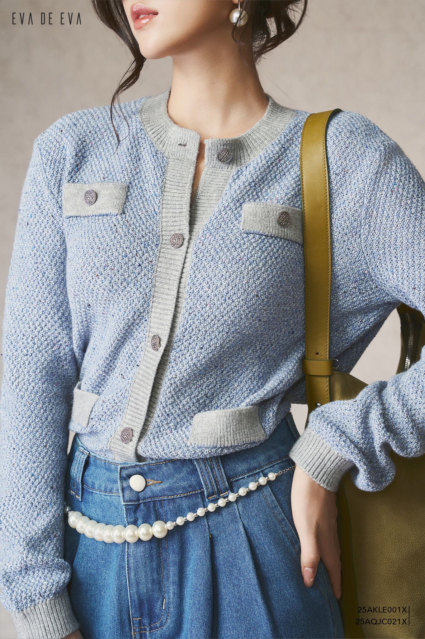  Cardigan len,  25AKLE001X 