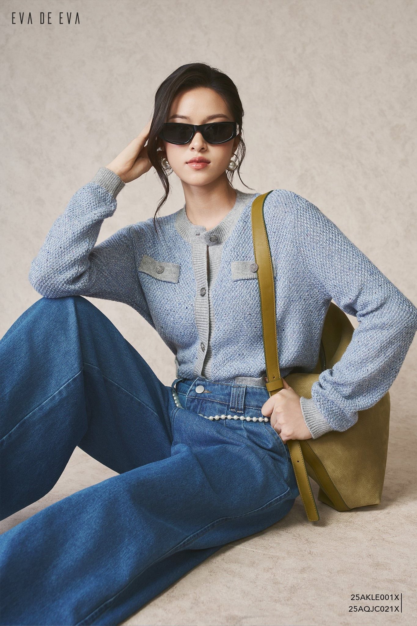  Cardigan len,  25AKLE001X 