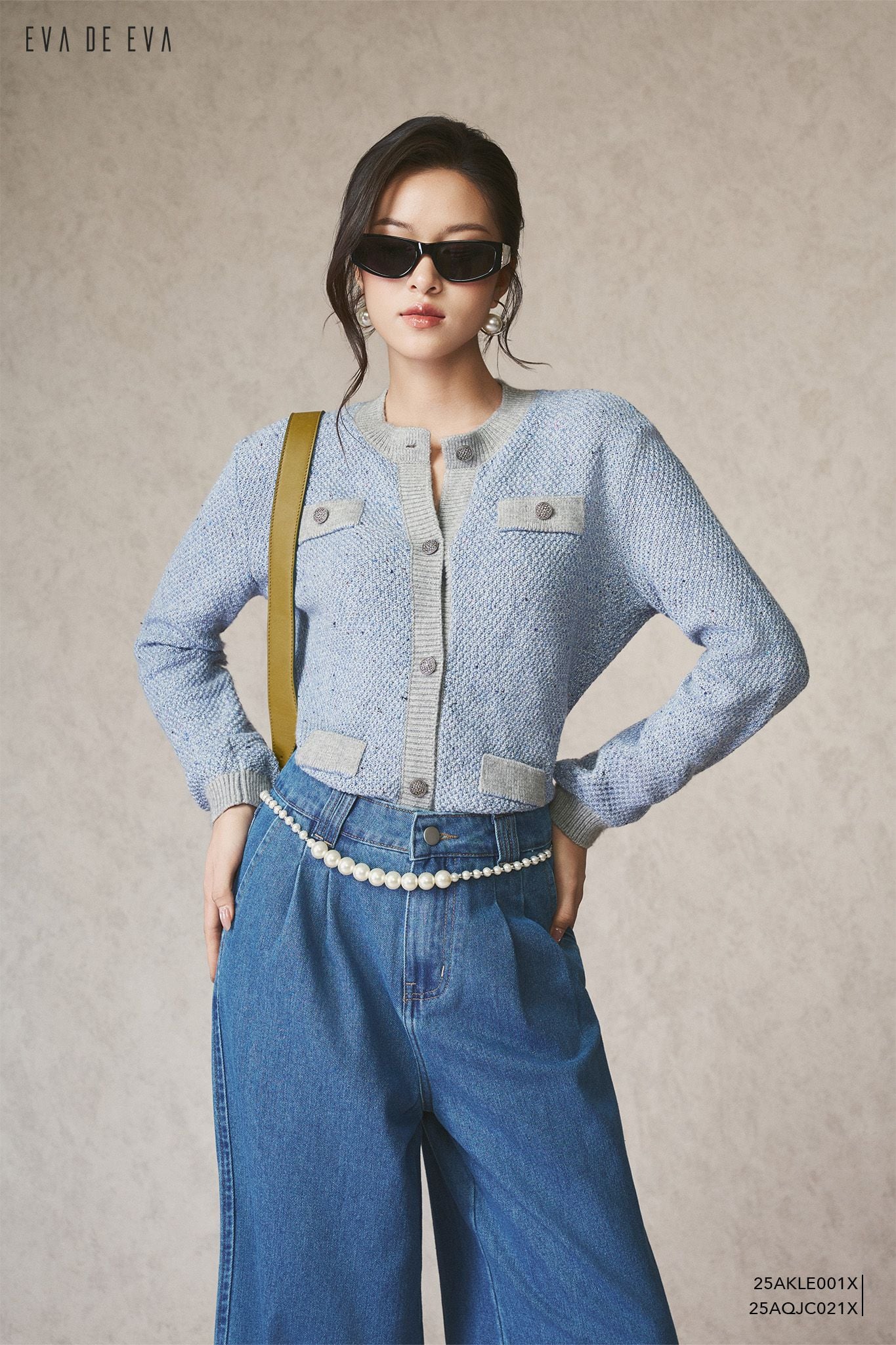  Cardigan len,  25AKLE001X 