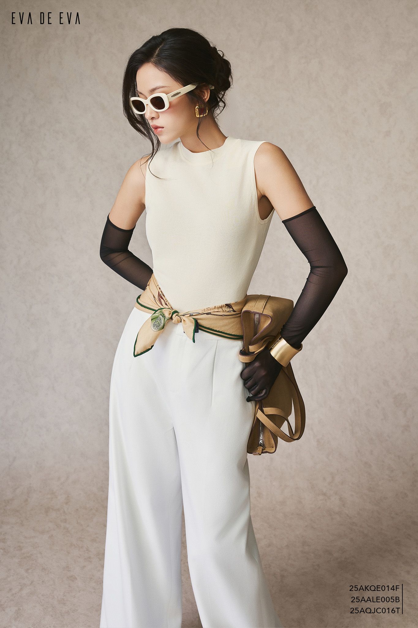  Áo len sát nách,  25AALE005B 