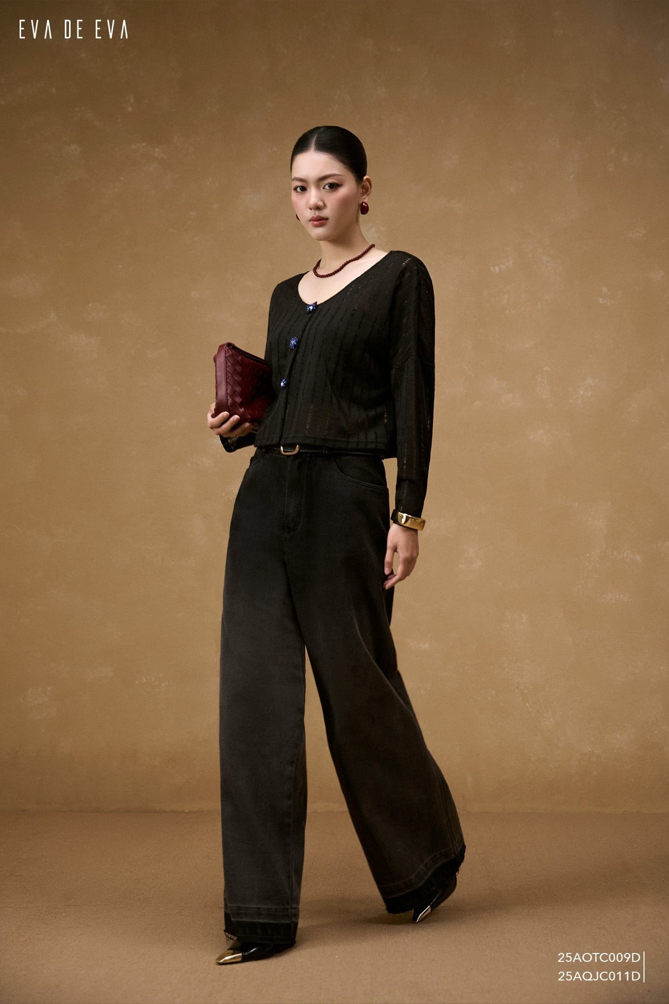  Quần dài, Ống suông 25AQJC011D 