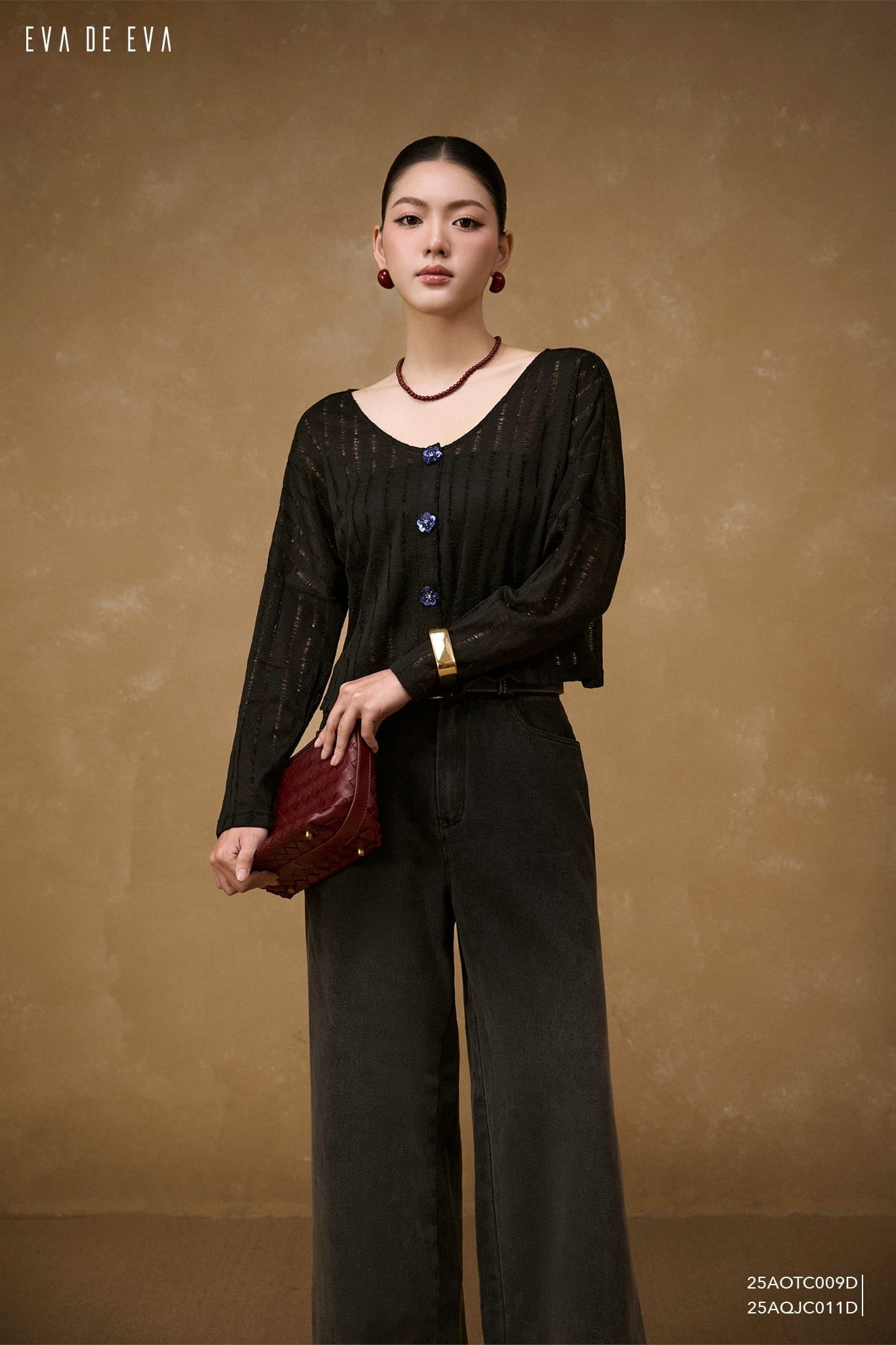  Quần dài, Ống suông 25AQJC011D 