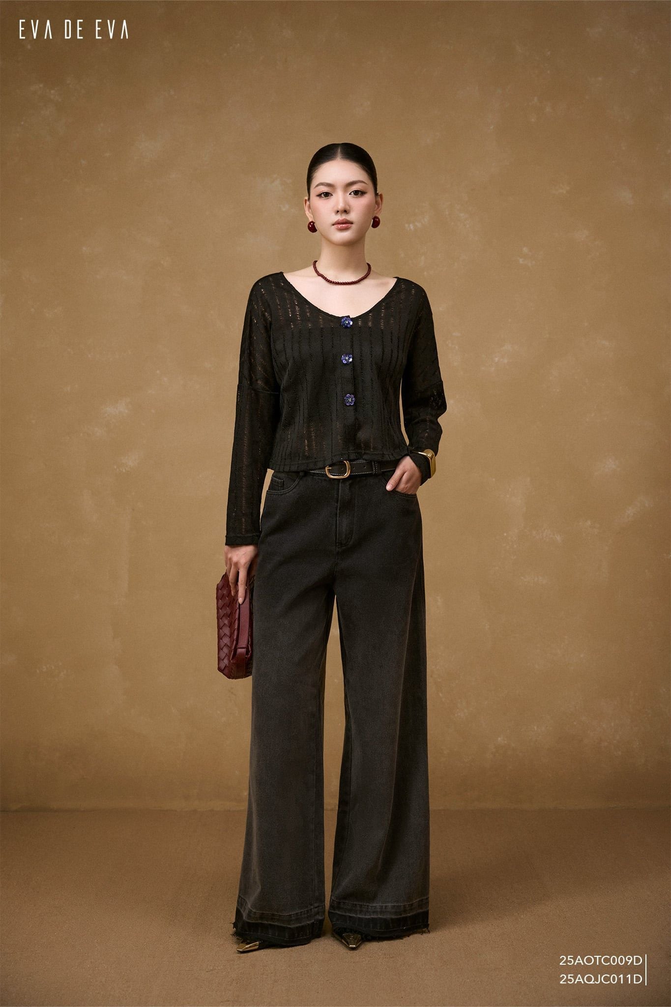  Quần dài, Ống suông 25AQJC011D 