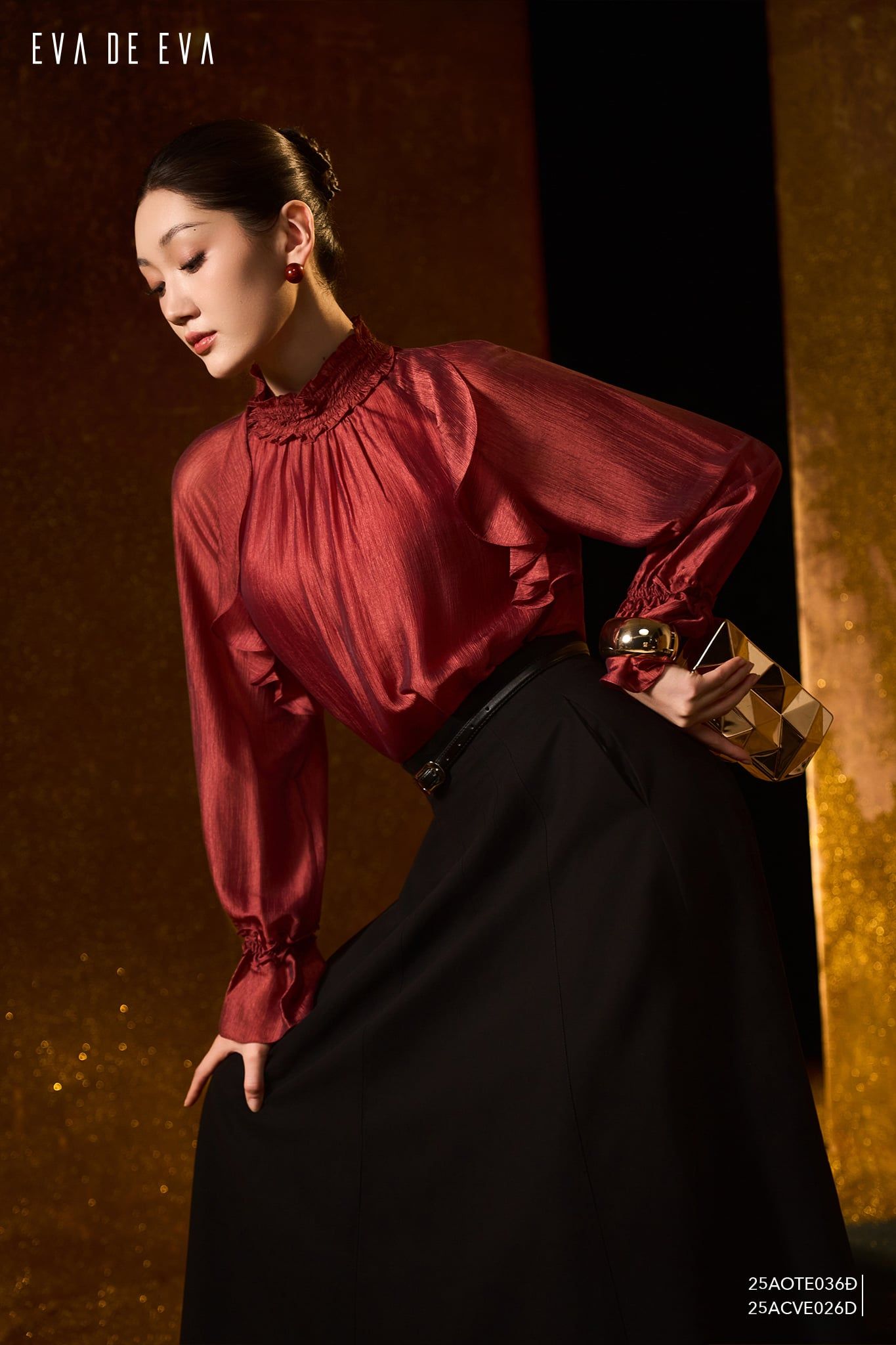  Áo kiểu,  25AOTE036Đ 