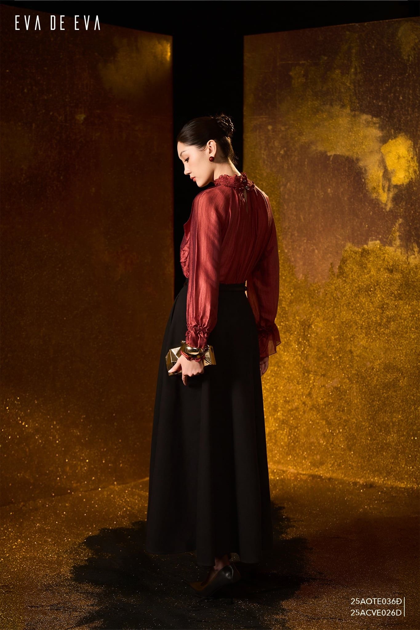  Áo kiểu,  25AOTE036Đ 