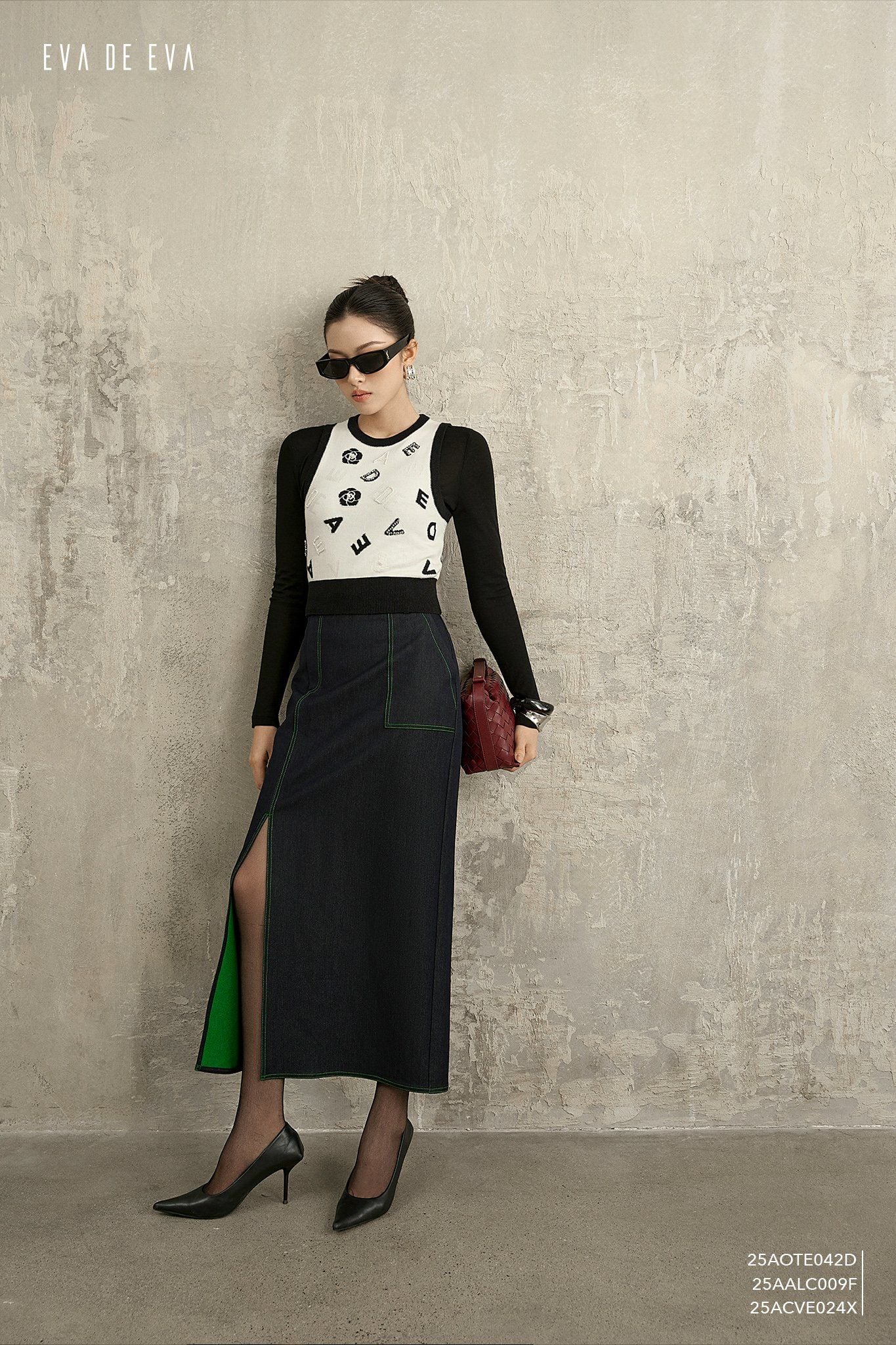  Áo len sát nách,  25AALC009F 