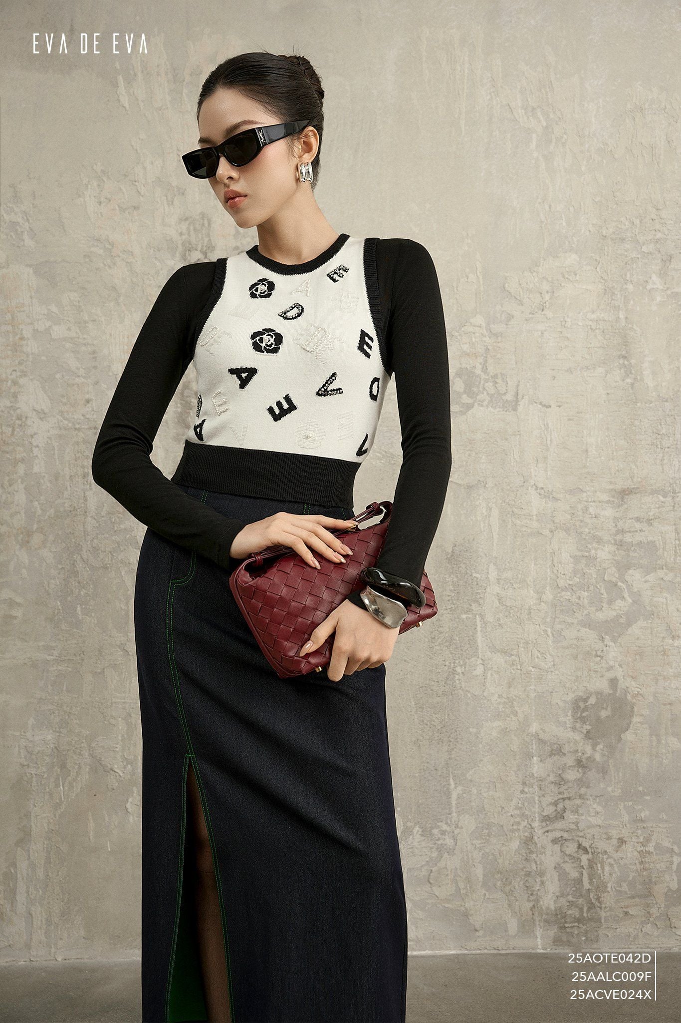  Áo len sát nách,  25AALC009F 