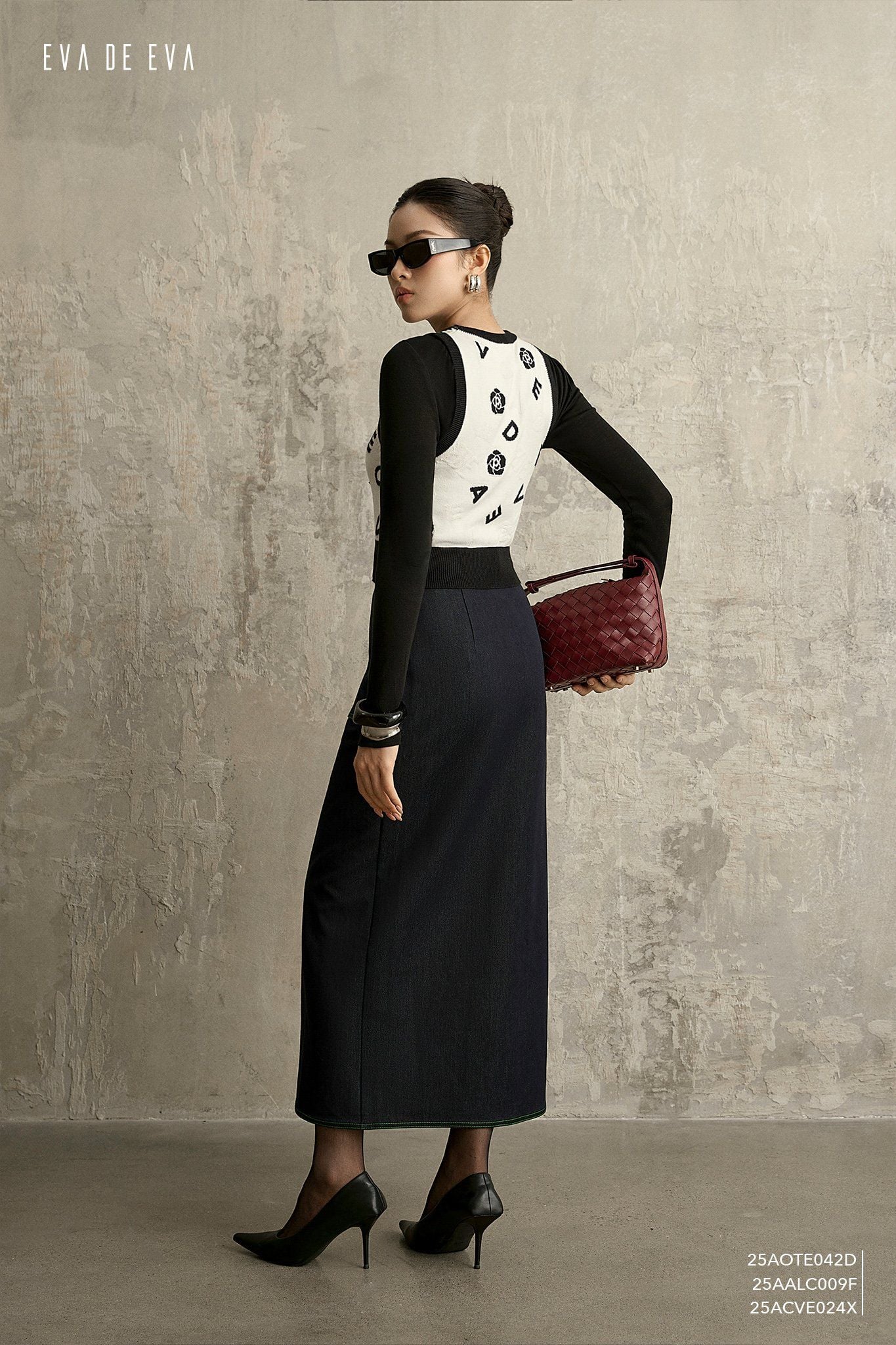  Áo len sát nách,  25AALC009F 