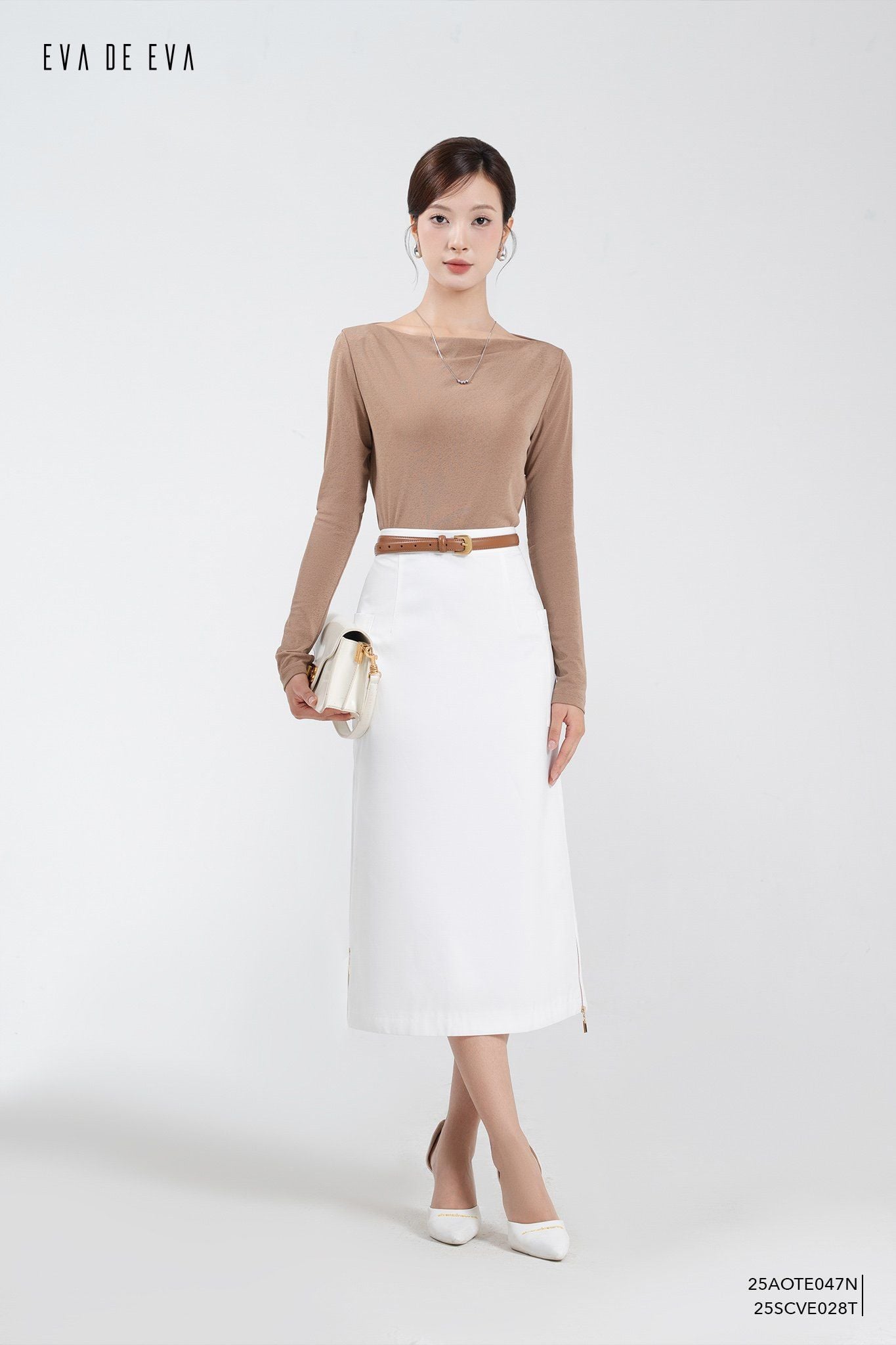  Chân váy Midi,  25SCVE028T 