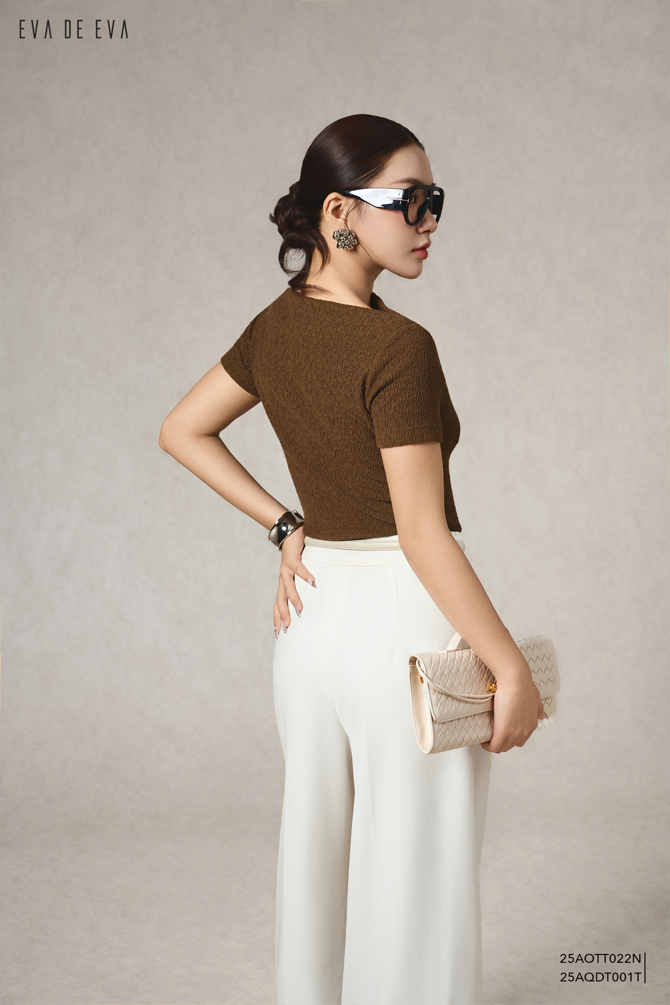  Quần dài, Ống suông 25AQDT001T 