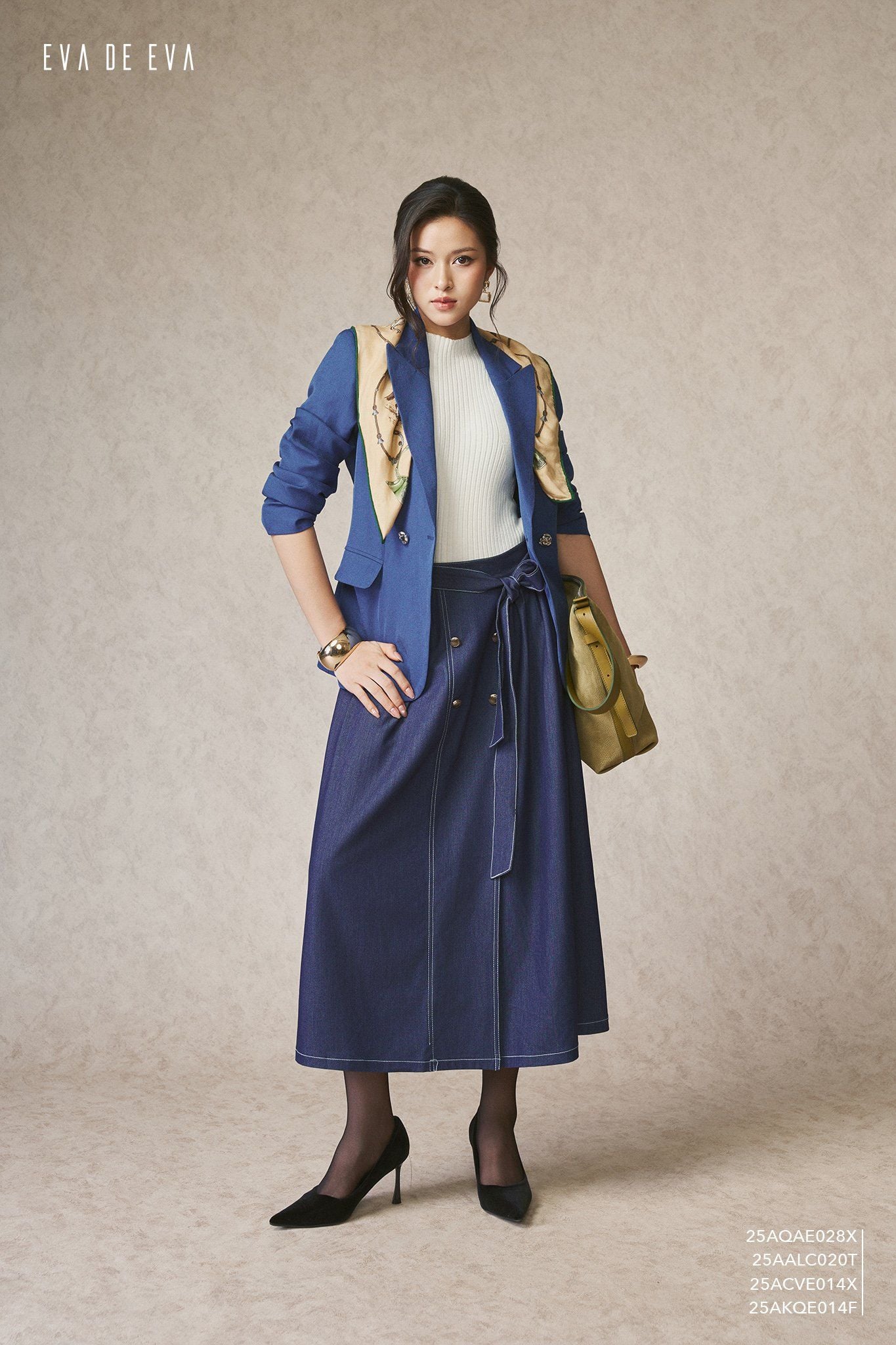  Chân váy Midi,  25ACVE014X 