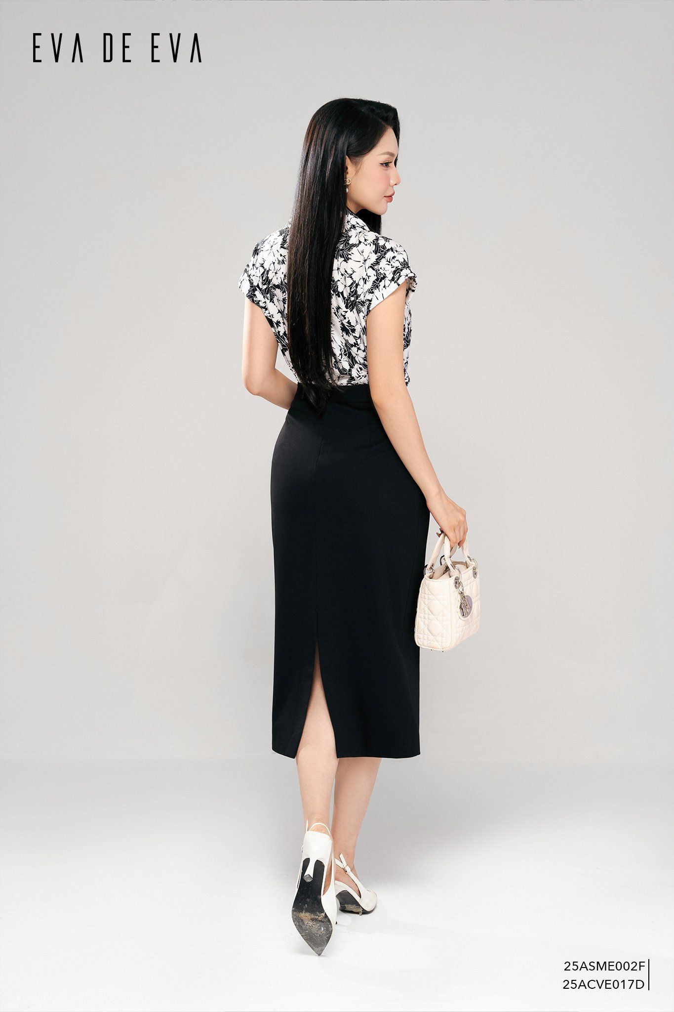  Chân váy Midi, Dáng ôm 25ACVE017D 