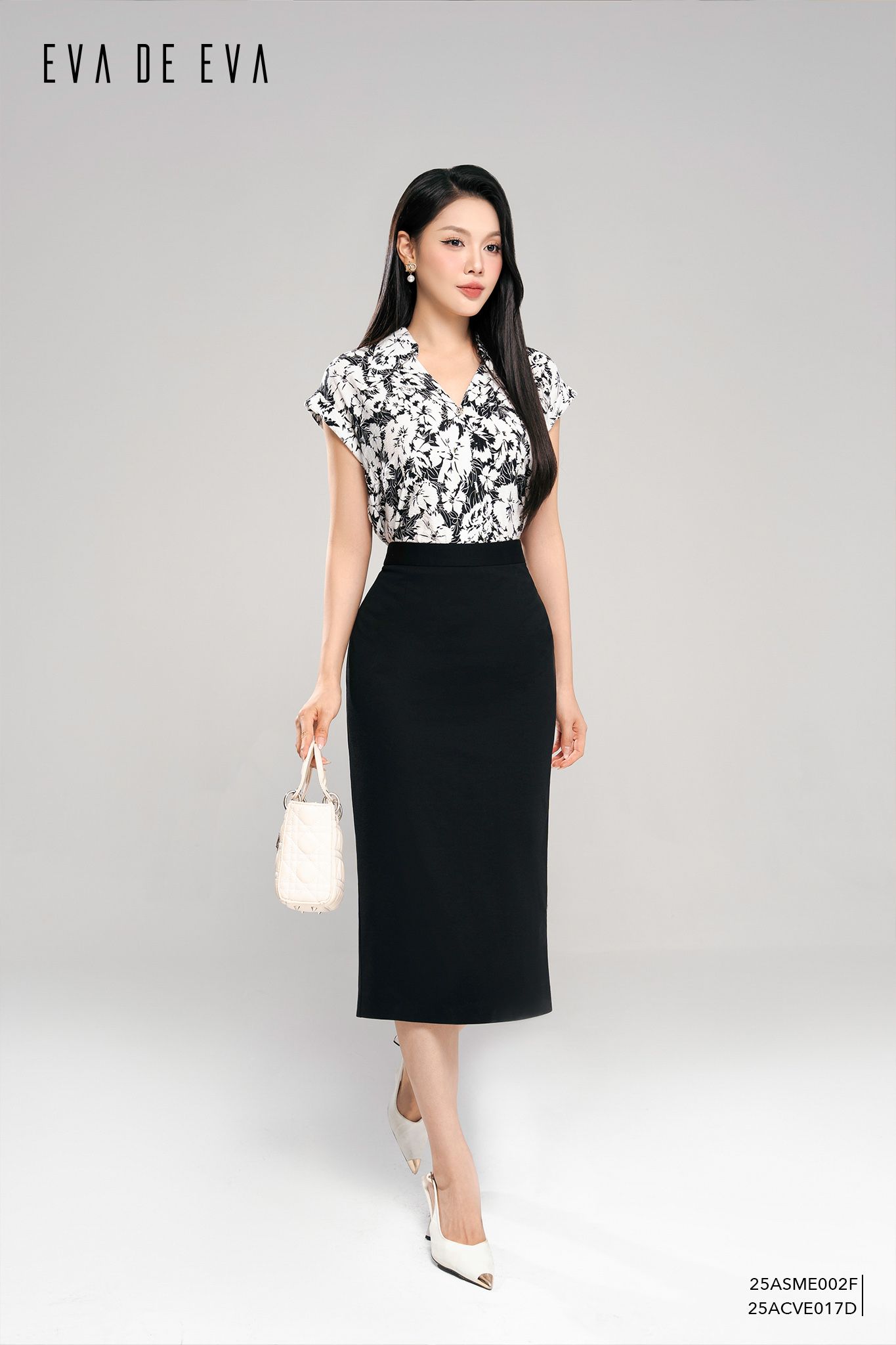  Sơ mi tay ngắn, Dáng sơ vin 25ASME002F 