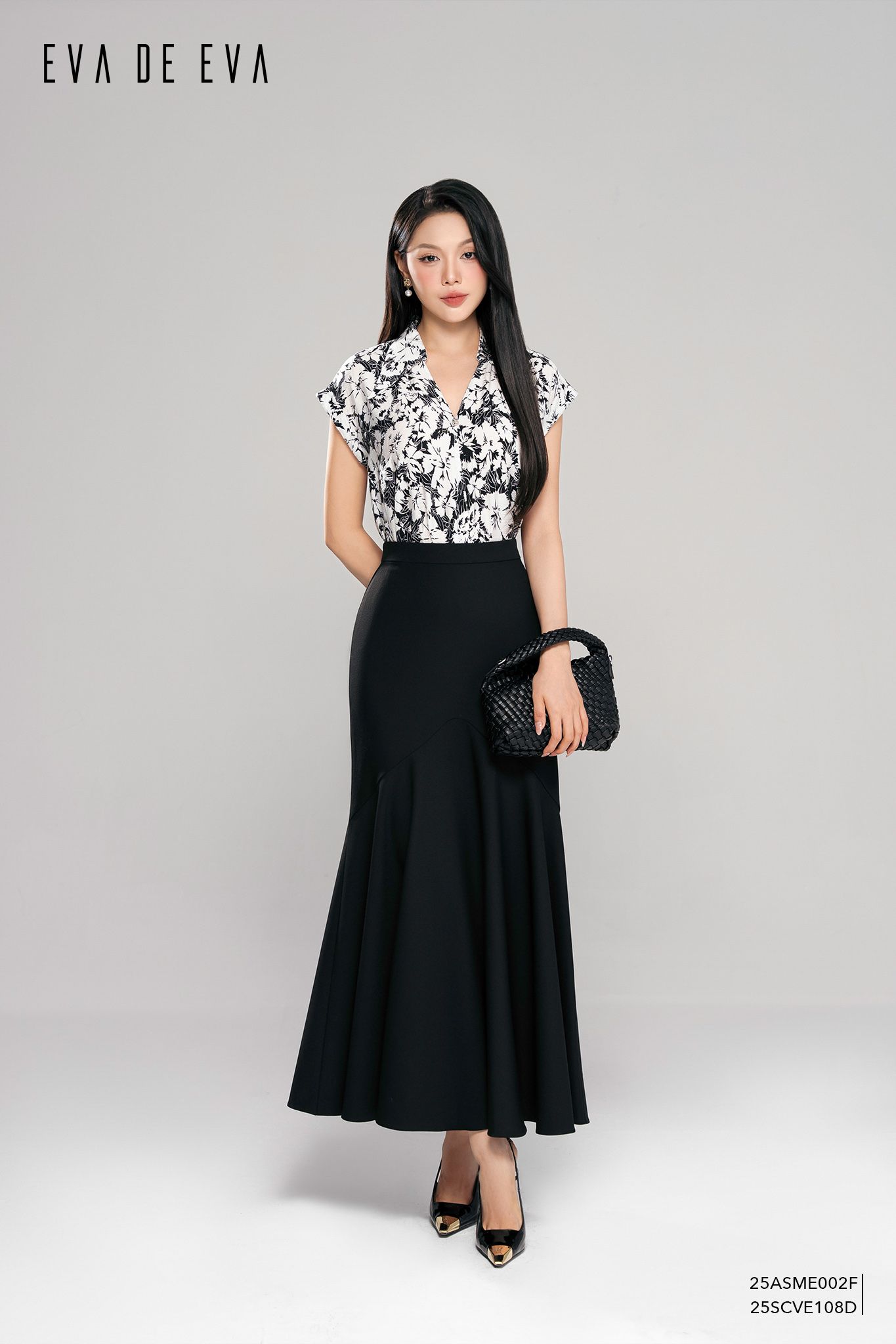  Sơ mi tay ngắn, Dáng sơ vin 25ASME002F 