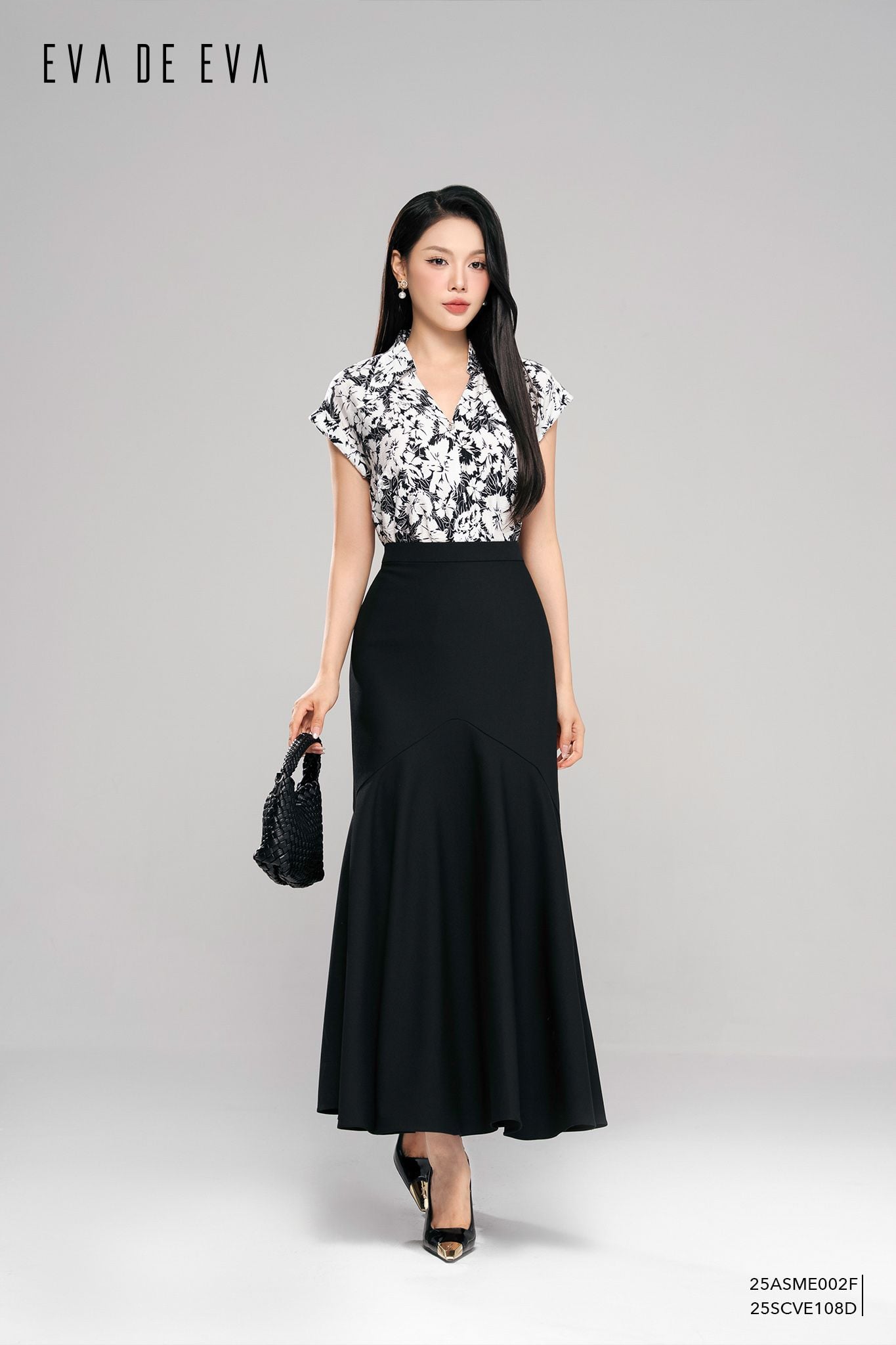  Sơ mi tay ngắn, Dáng sơ vin 25ASME002F 