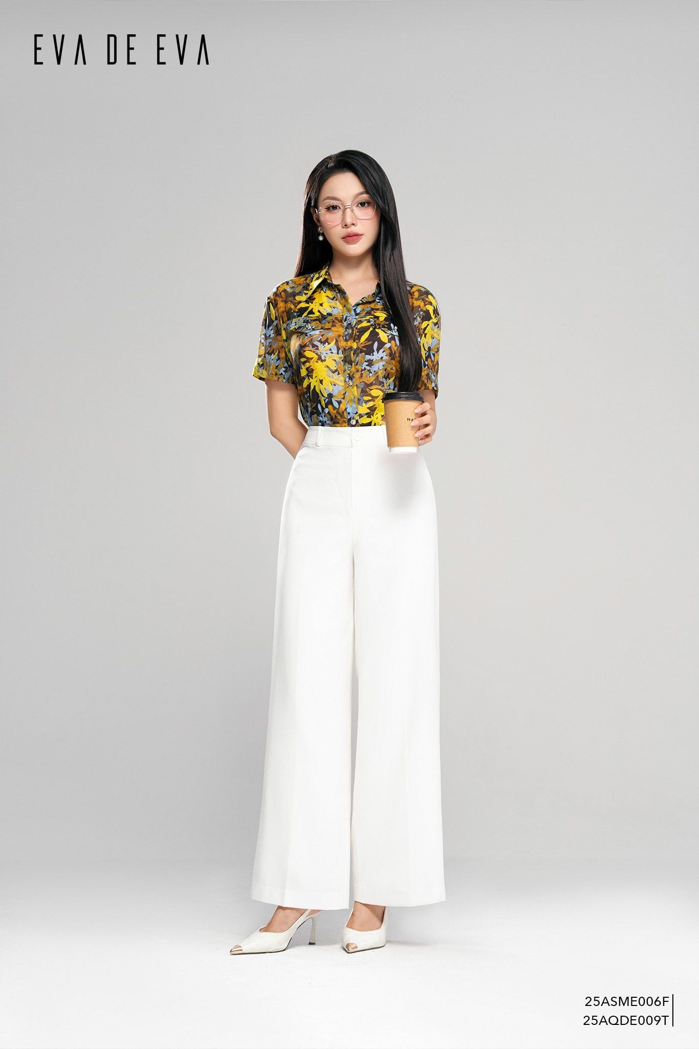  Quần dài, Ống suông 25AQDE009T 