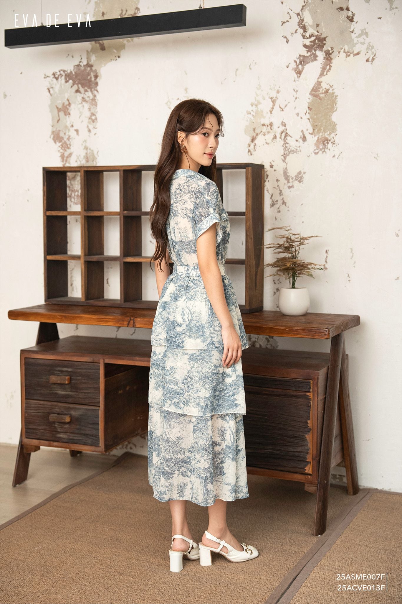  Sơ mi tay ngắn, Dáng sơ vin 25ASME007F 