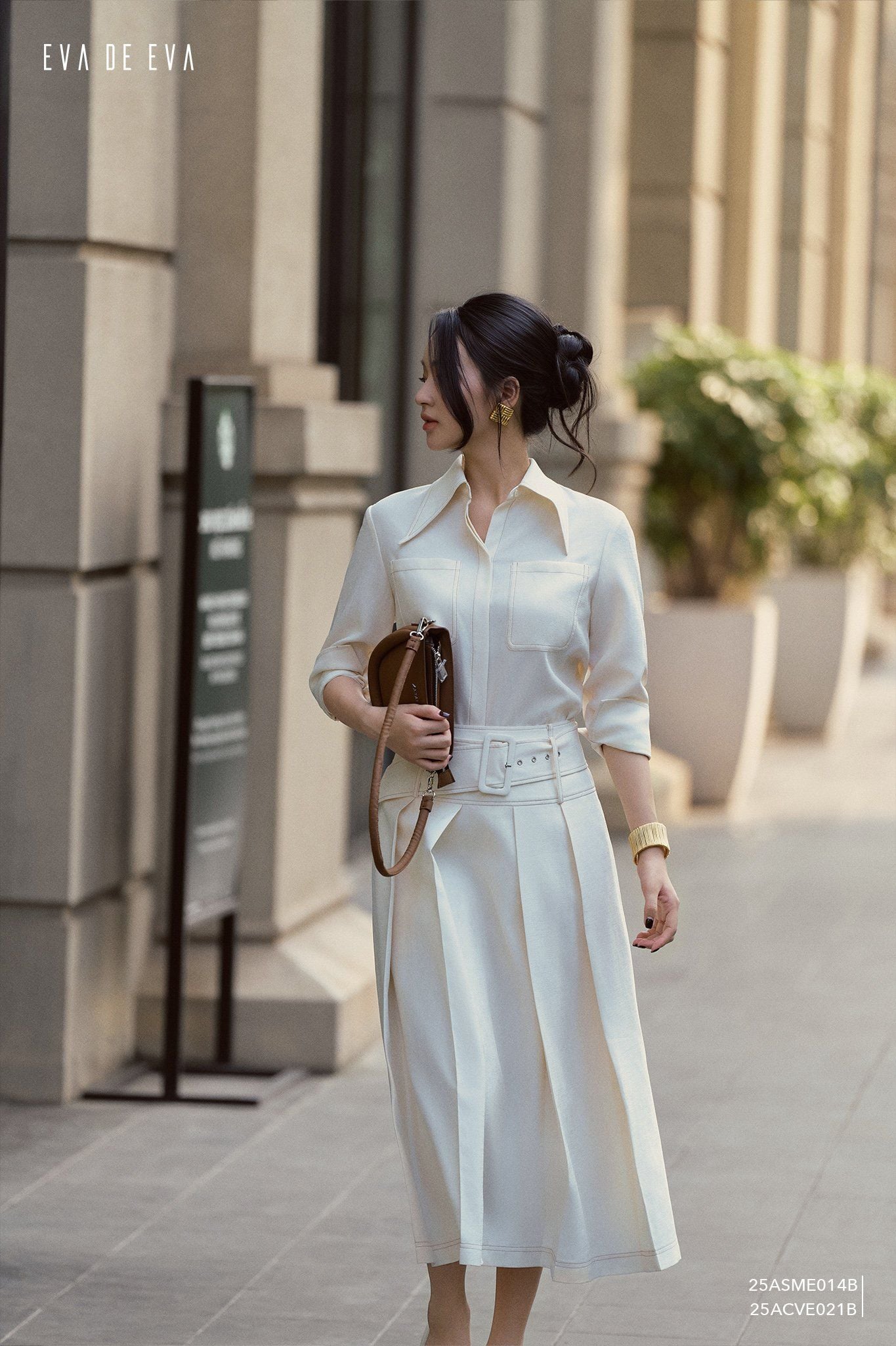  Sơ mi tay dài, Dáng sơ vin 25ASME014B 