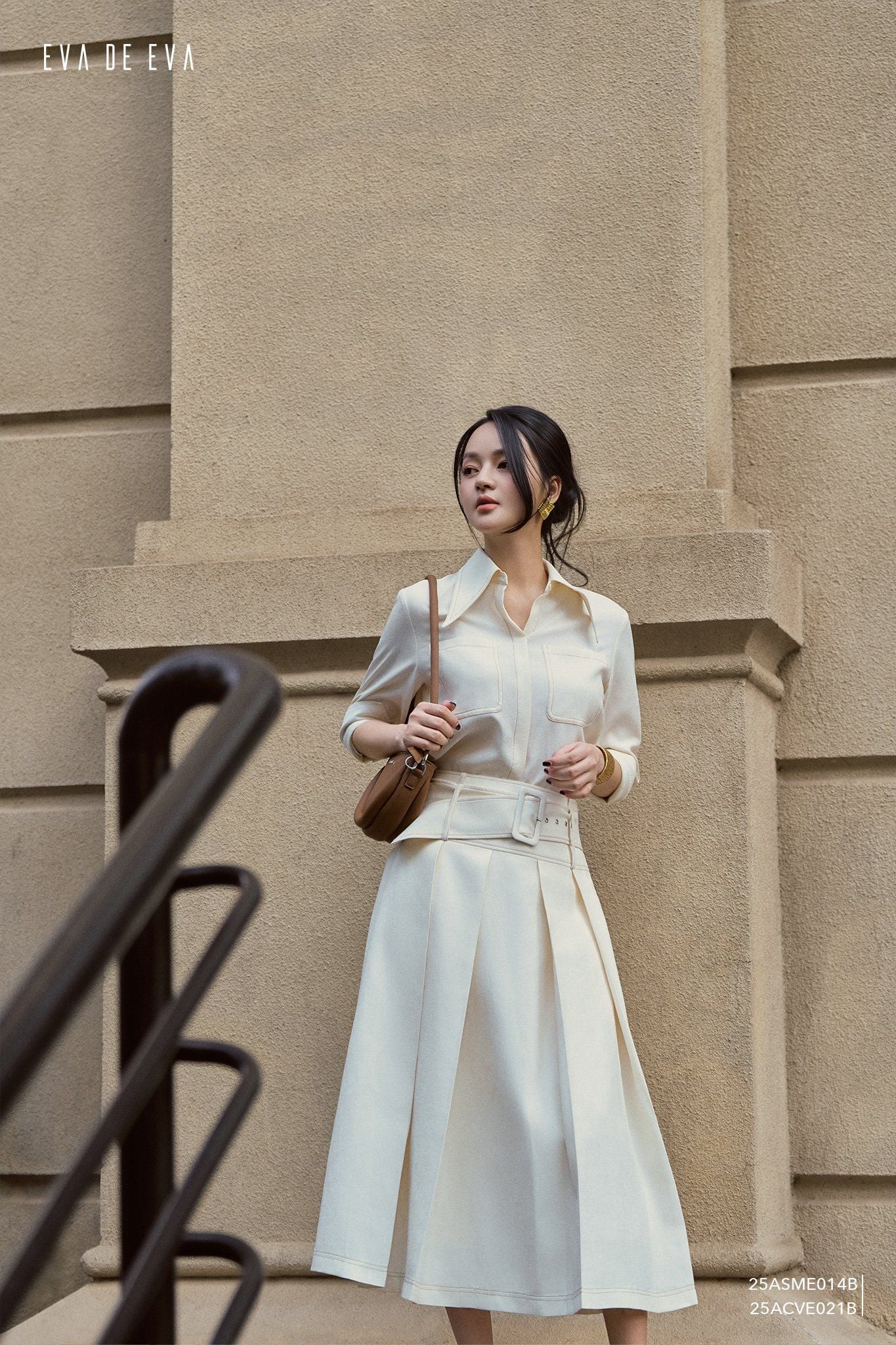  Sơ mi tay dài, Dáng sơ vin 25ASME014B 