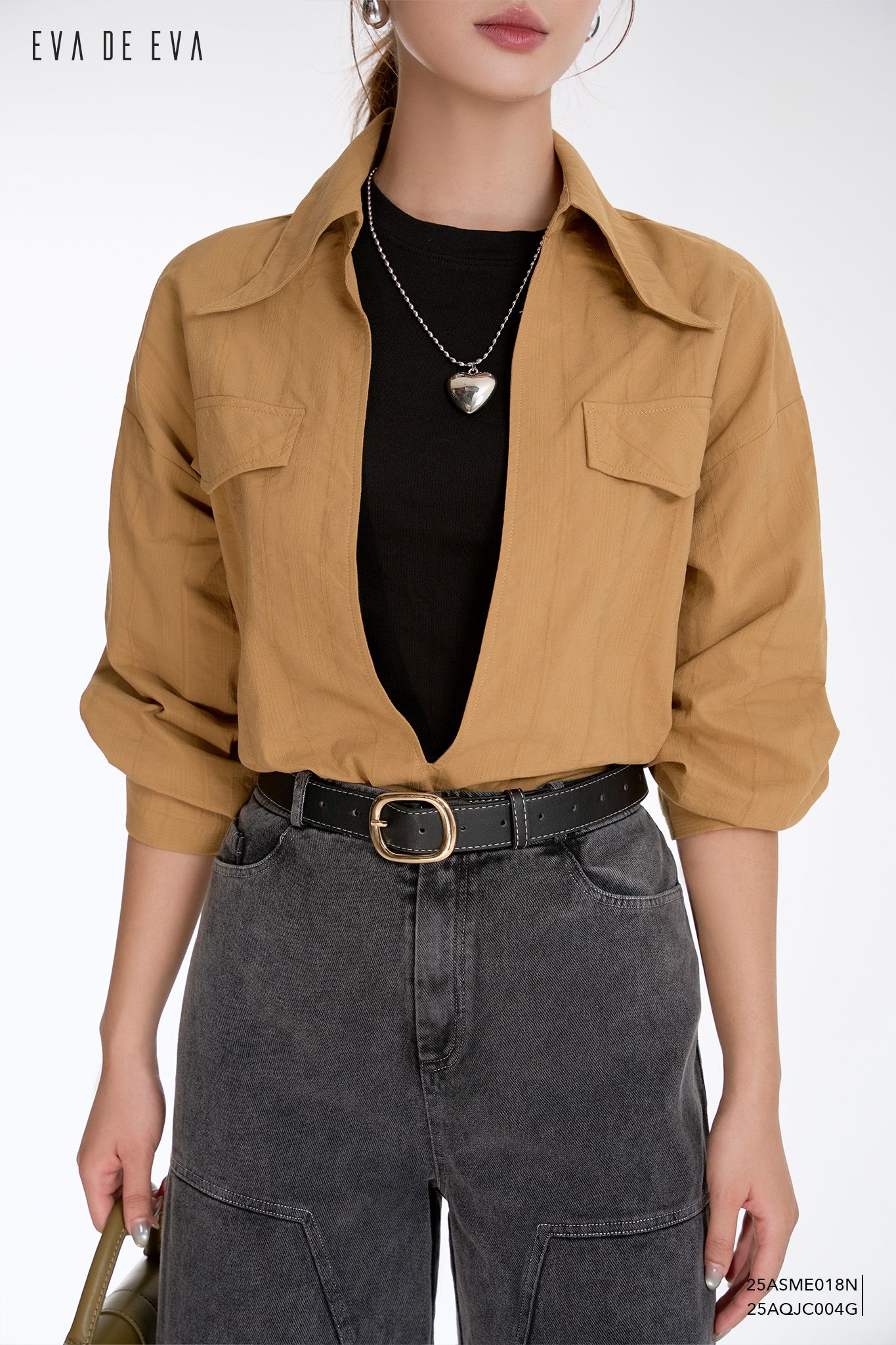  Sơ mi tay dài,  25ASME018N đi kèm 25ATSE001D 