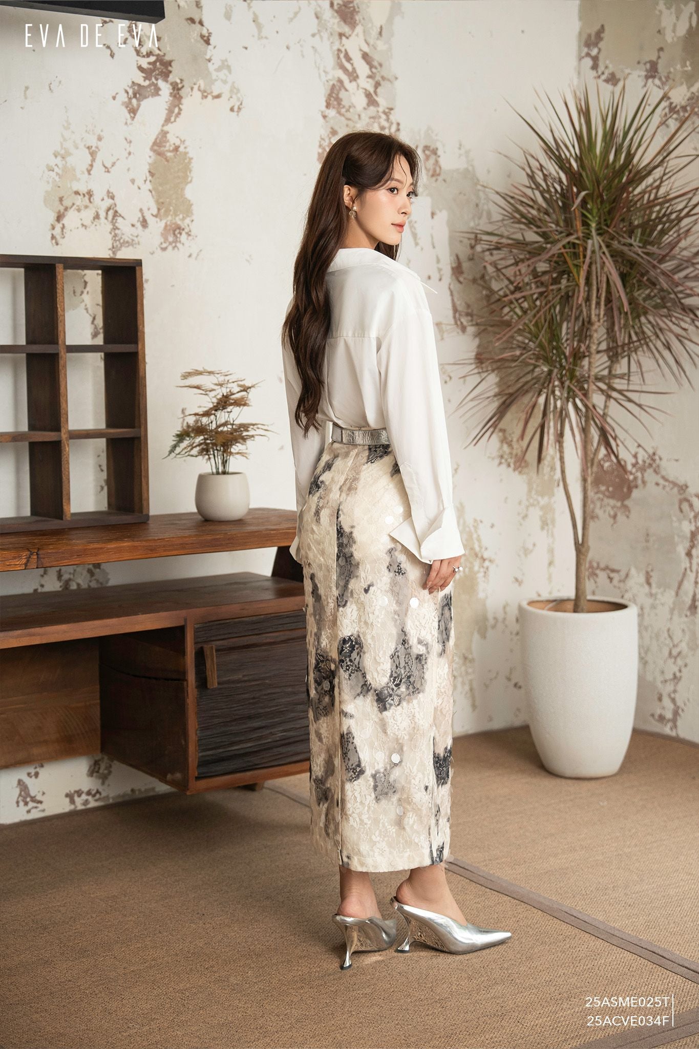  Sơ mi tay dài, Dáng sơ vin 25ASME025T 