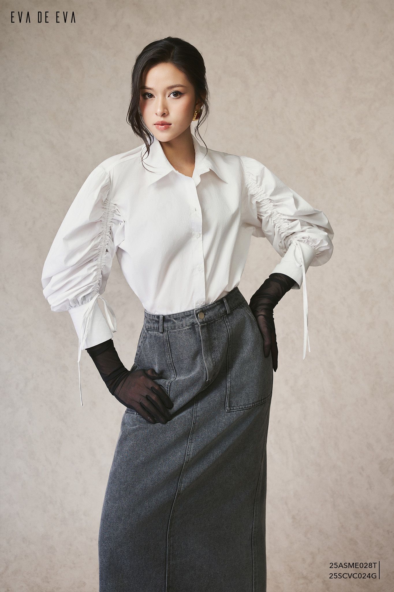  Sơ mi tay dài,  25ASME028T 