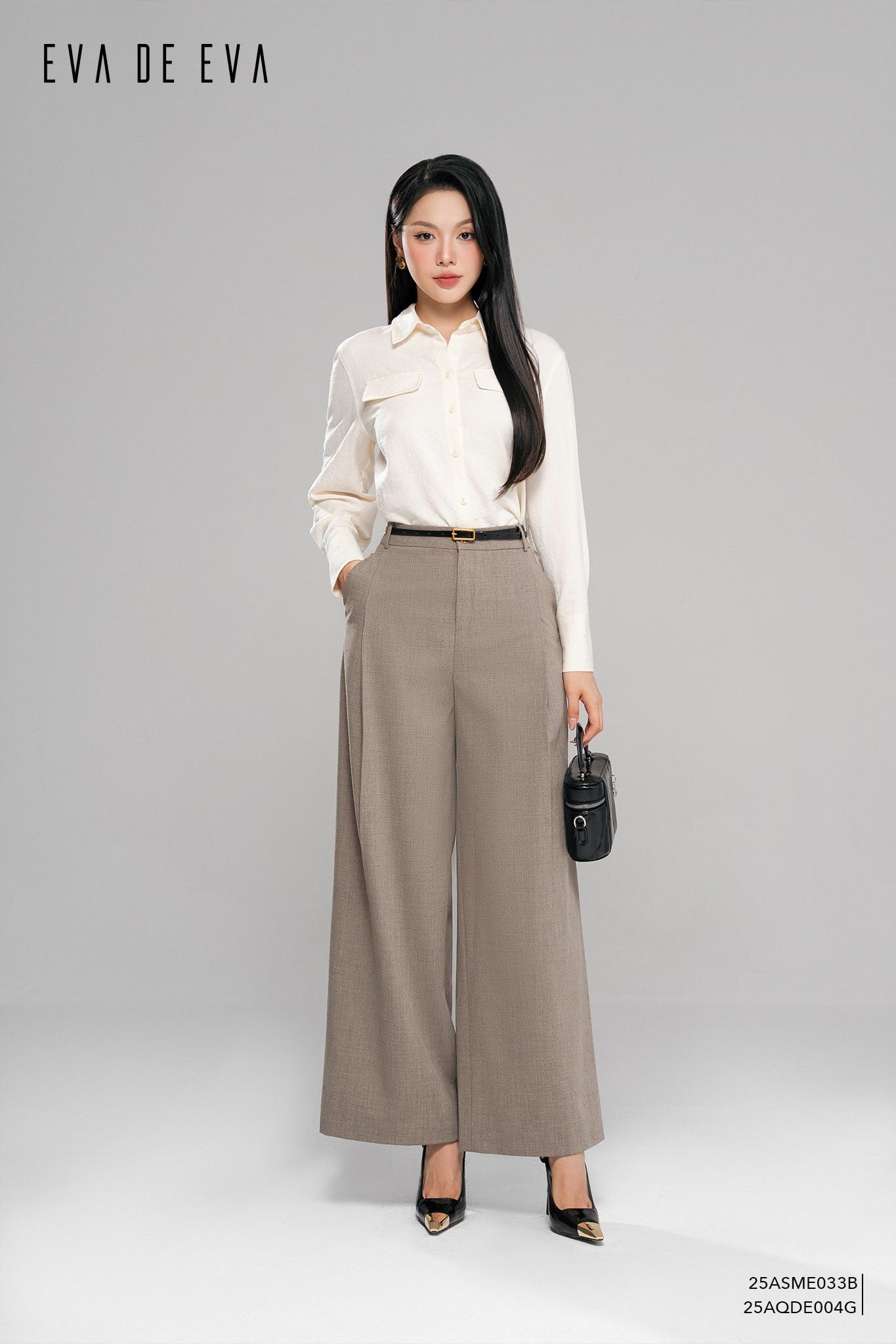  Sơ mi tay dài, Dáng sơ vin 25ASME033B 