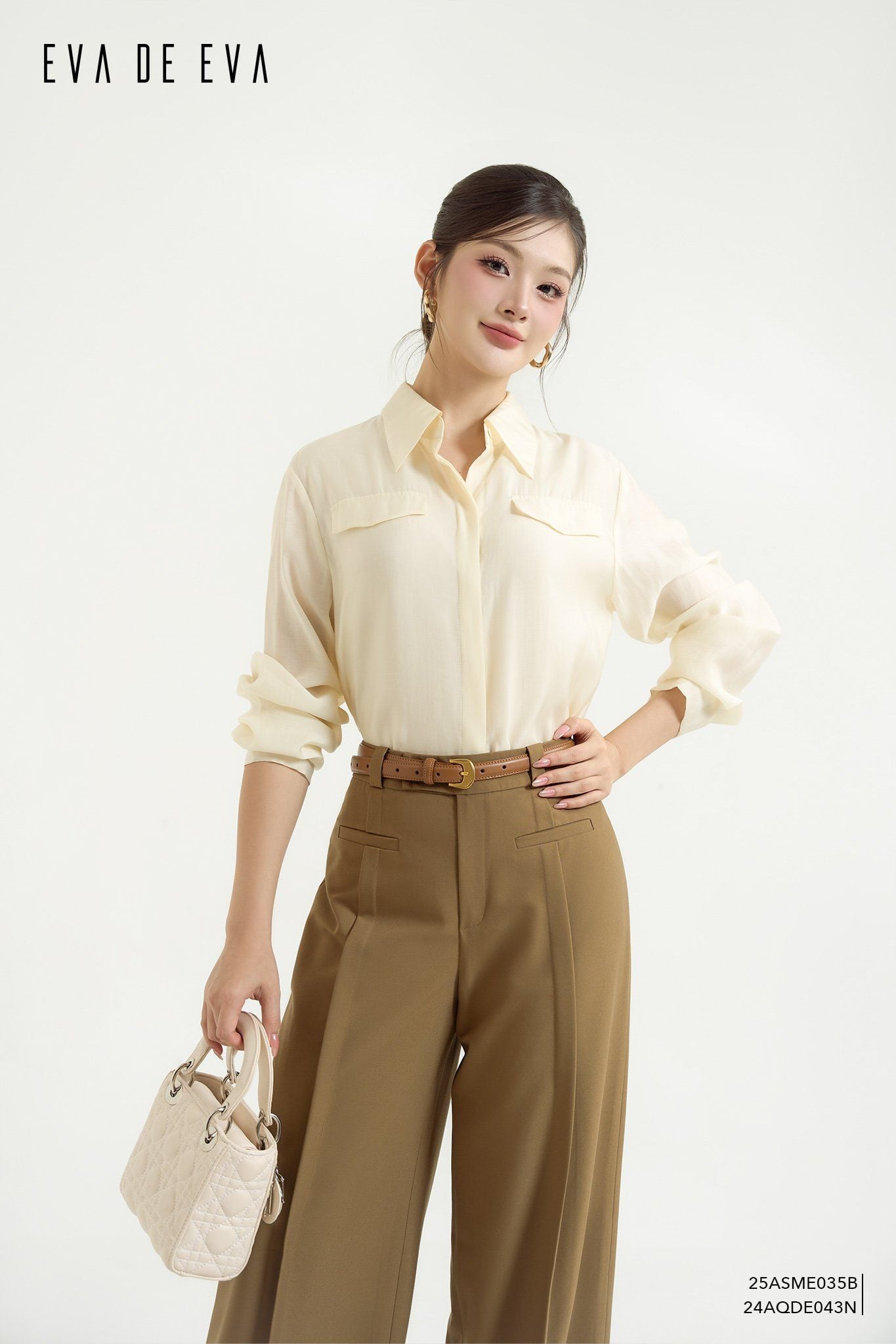  Quần dài, Ống suông 24AQDE043N 