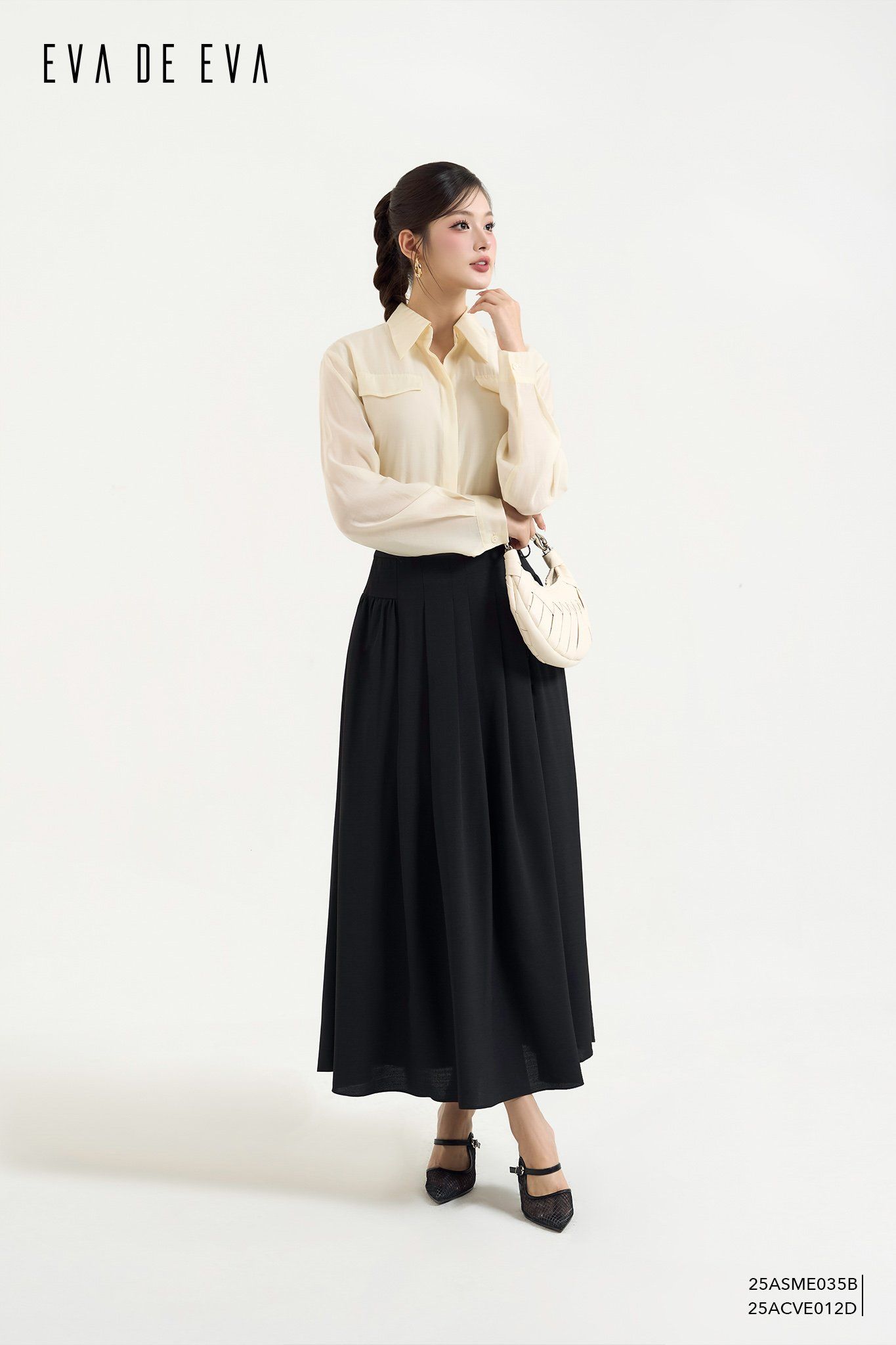  Chân váy Midi,  25ACVE012D 